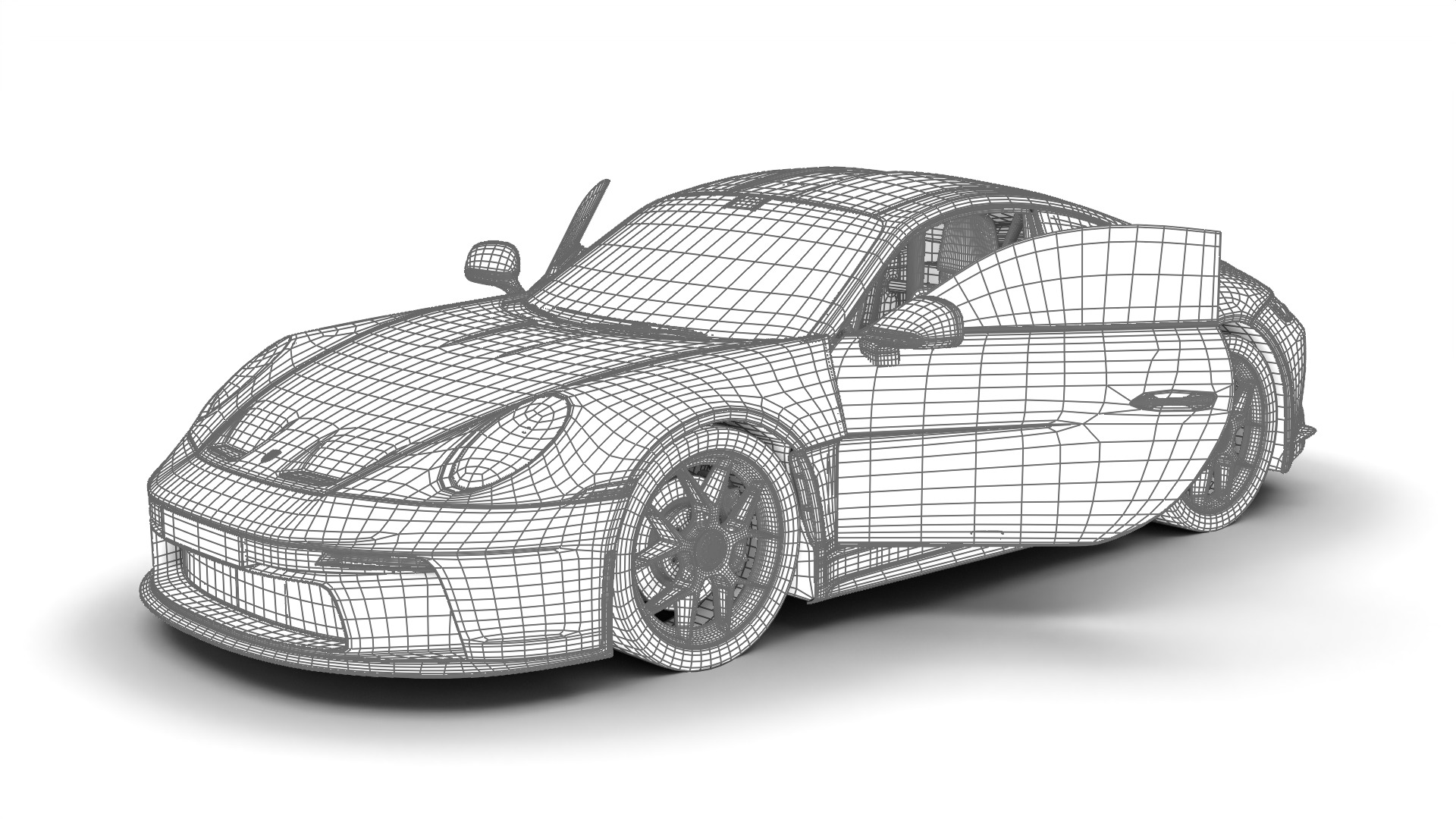 Porsche 911 S-T 2024 HQ 3D model_27