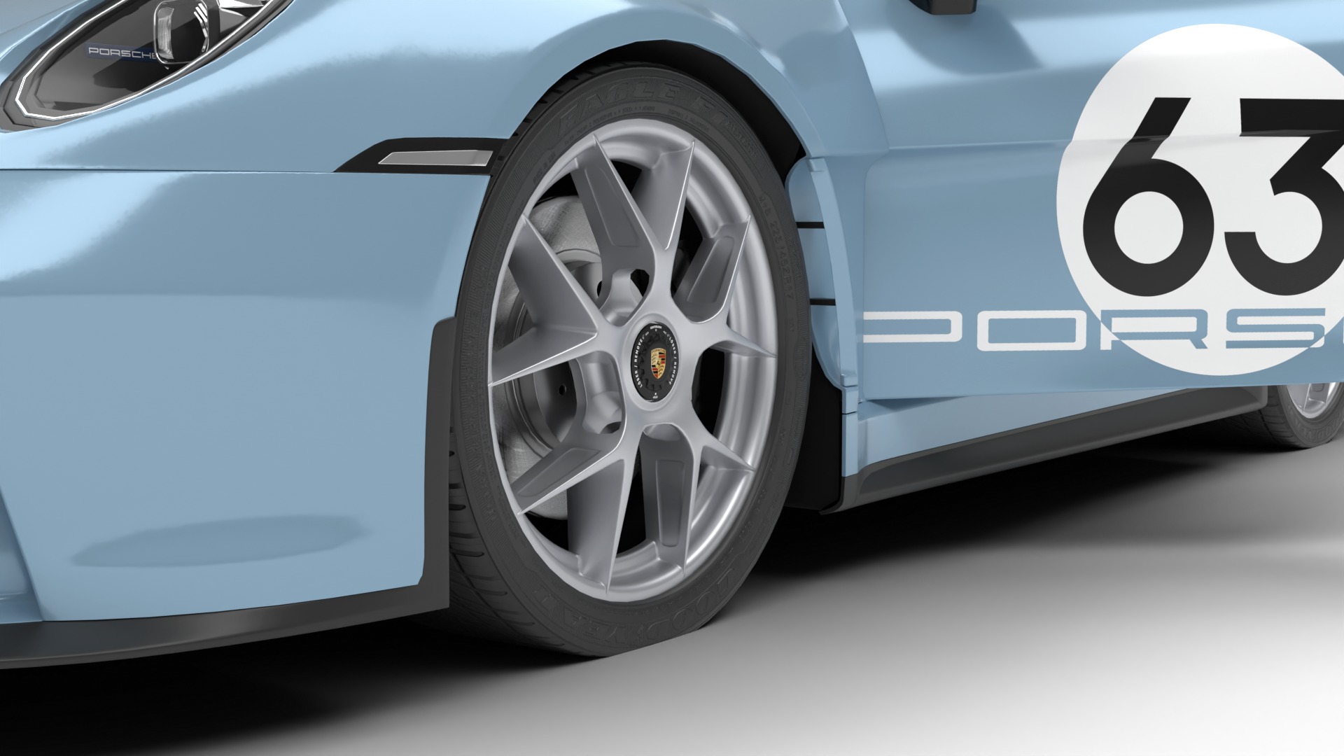 Porsche 911 S-T 2024 HQ 3D model_6