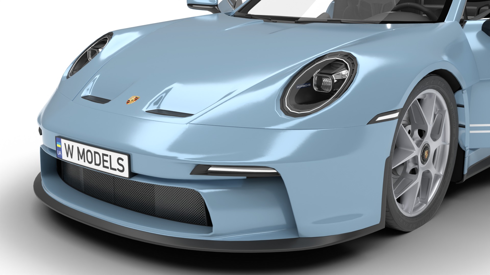 Porsche 911 S-T 2024 HQ 3D model_4