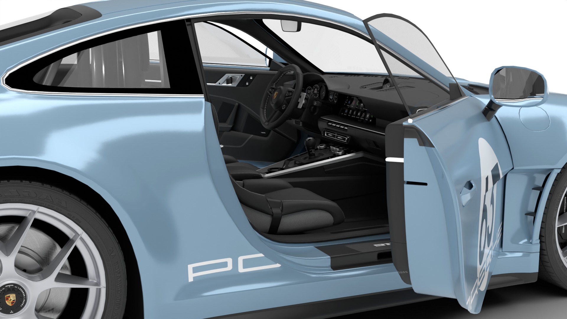 Porsche 911 S-T 2024 HQ 3D model_9