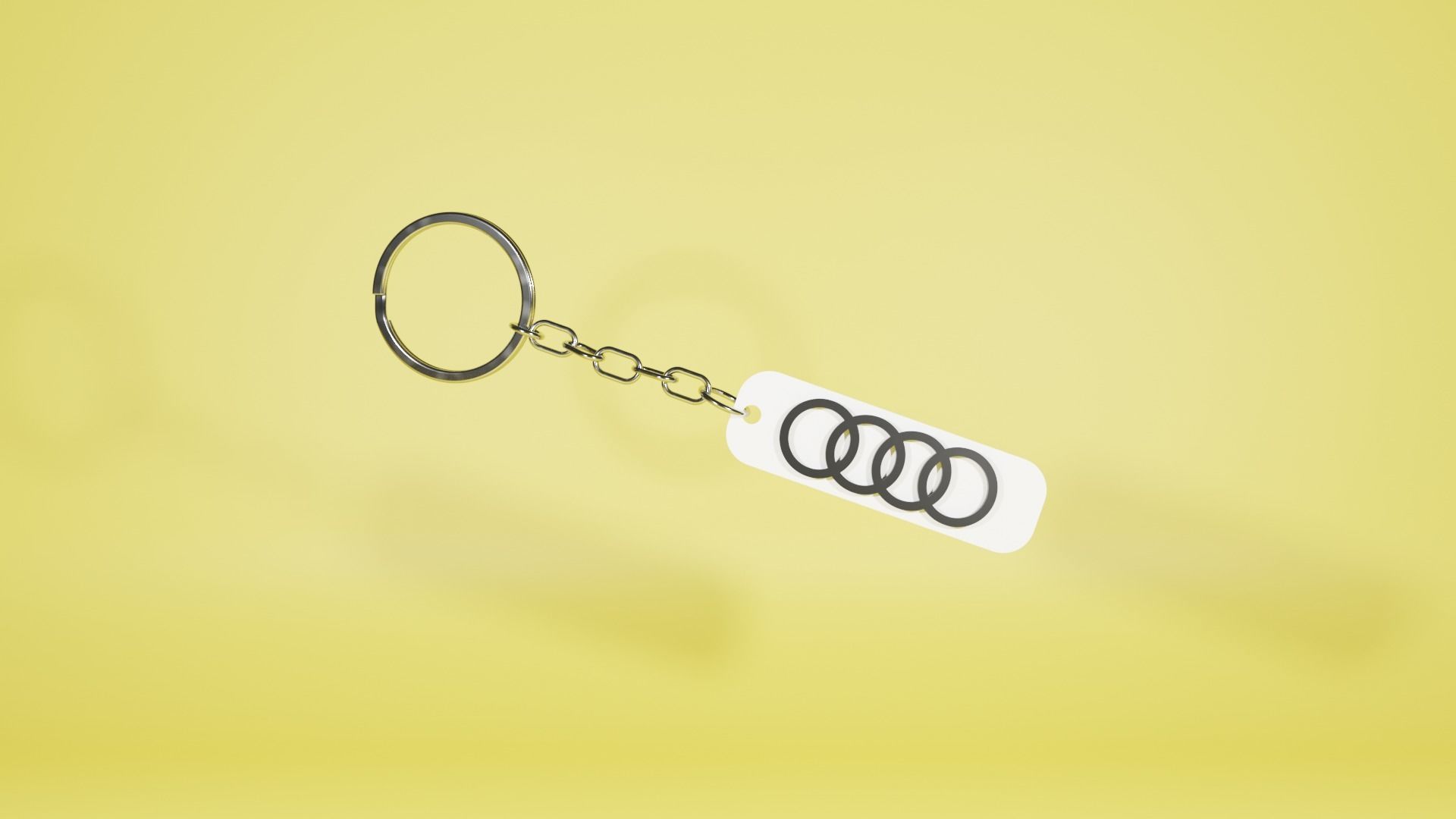AUDI Keychain 3D print model_2