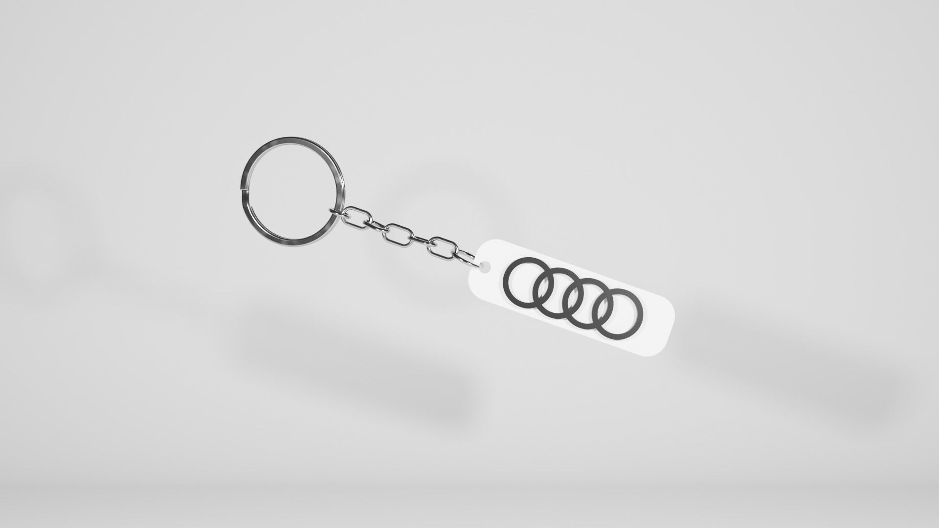 AUDI Keychain 3D print model_1
