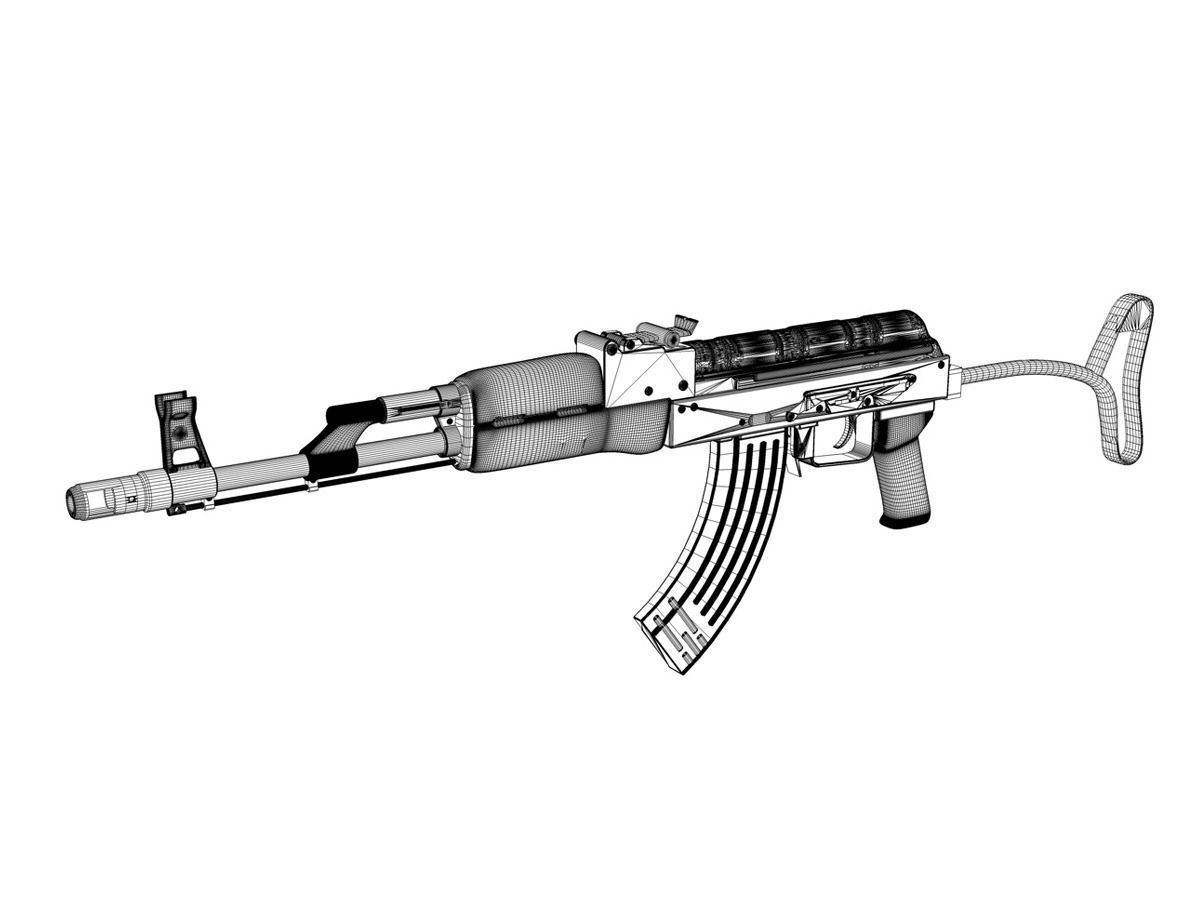 Kalashnikov AK-74 3D model_14