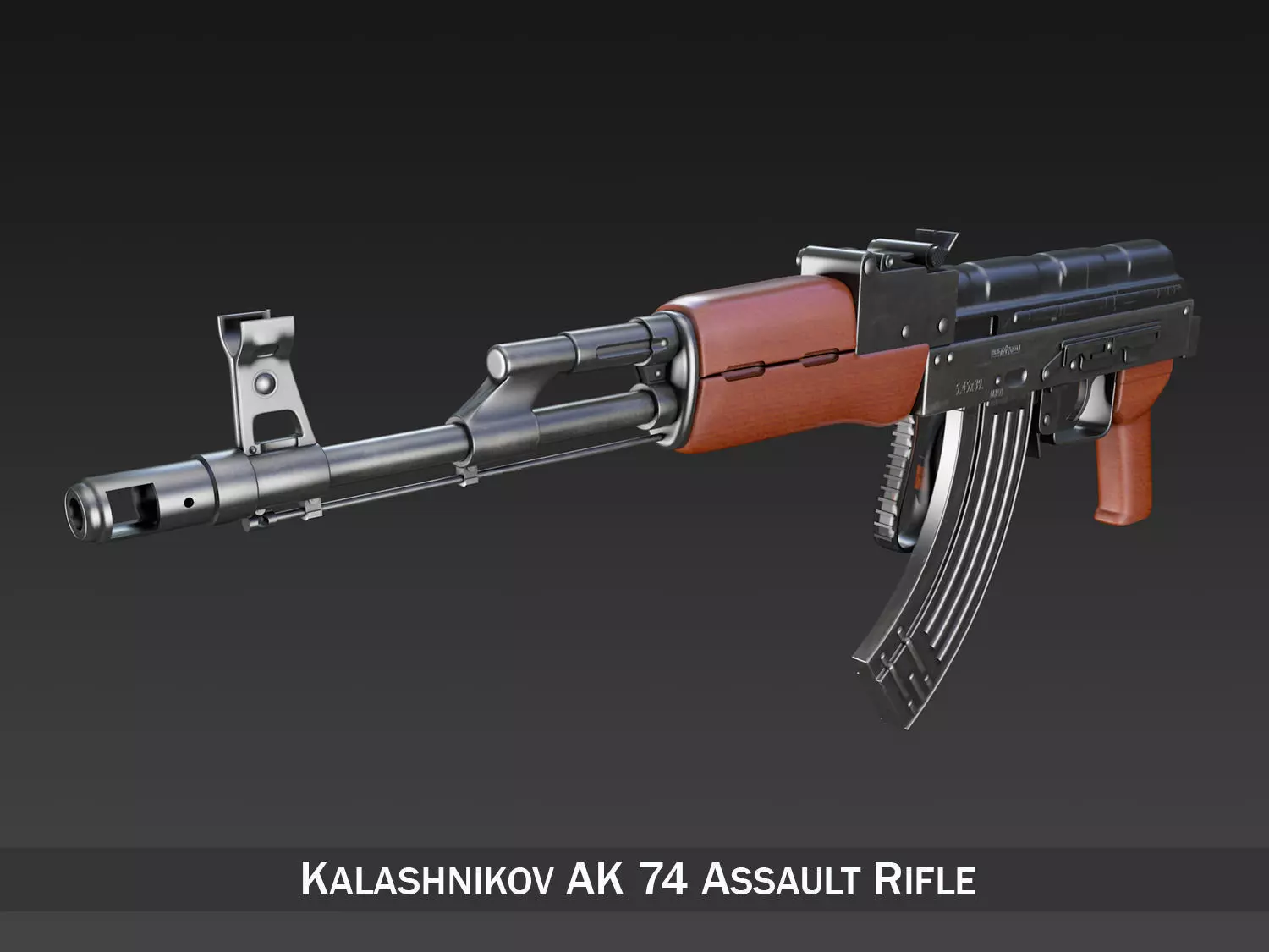 Kalashnikov AK-74 3D model_0