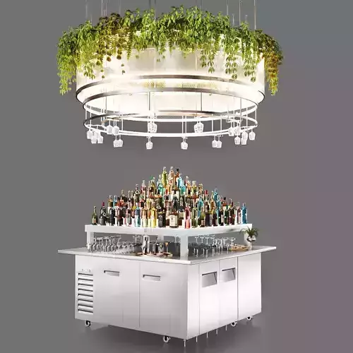 Cocktailbar03-ceiling lighting  Low-poly 3D model