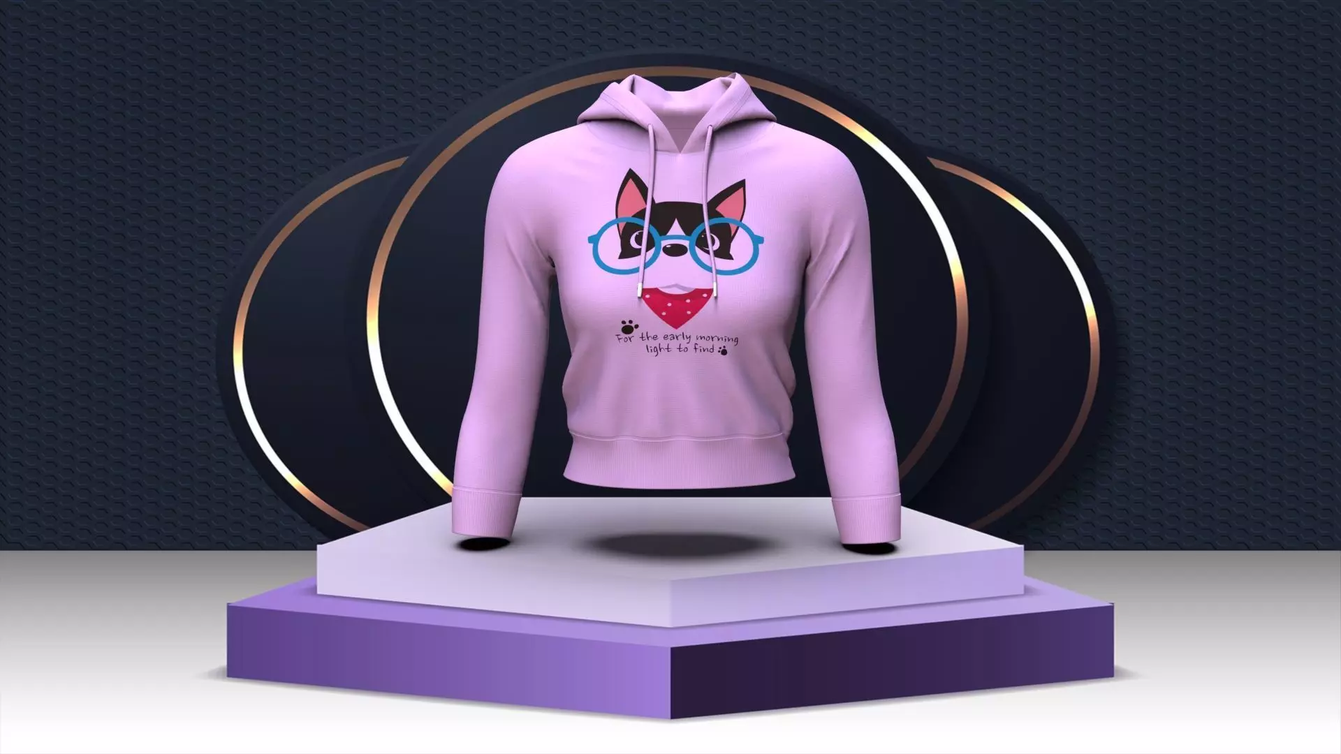 WOMEN FASHION CROP HOODIE 3D model_0