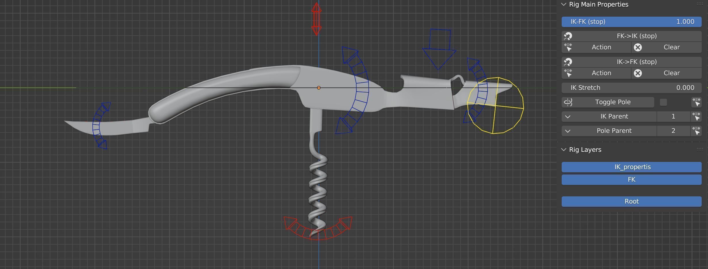 corkscrew for wine 3D model_6