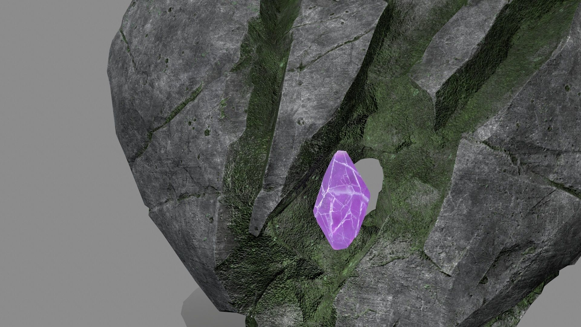 Broken Heart Low-poly 3D model_12