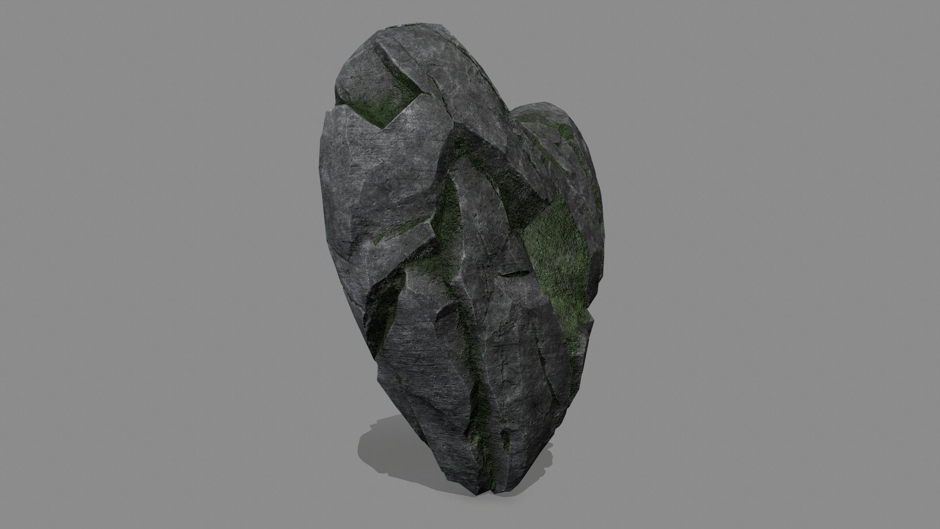 Broken Heart Low-poly 3D model_4
