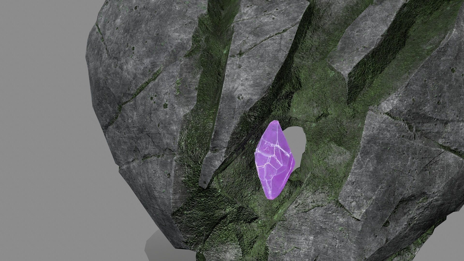 Broken Heart Low-poly 3D model_11