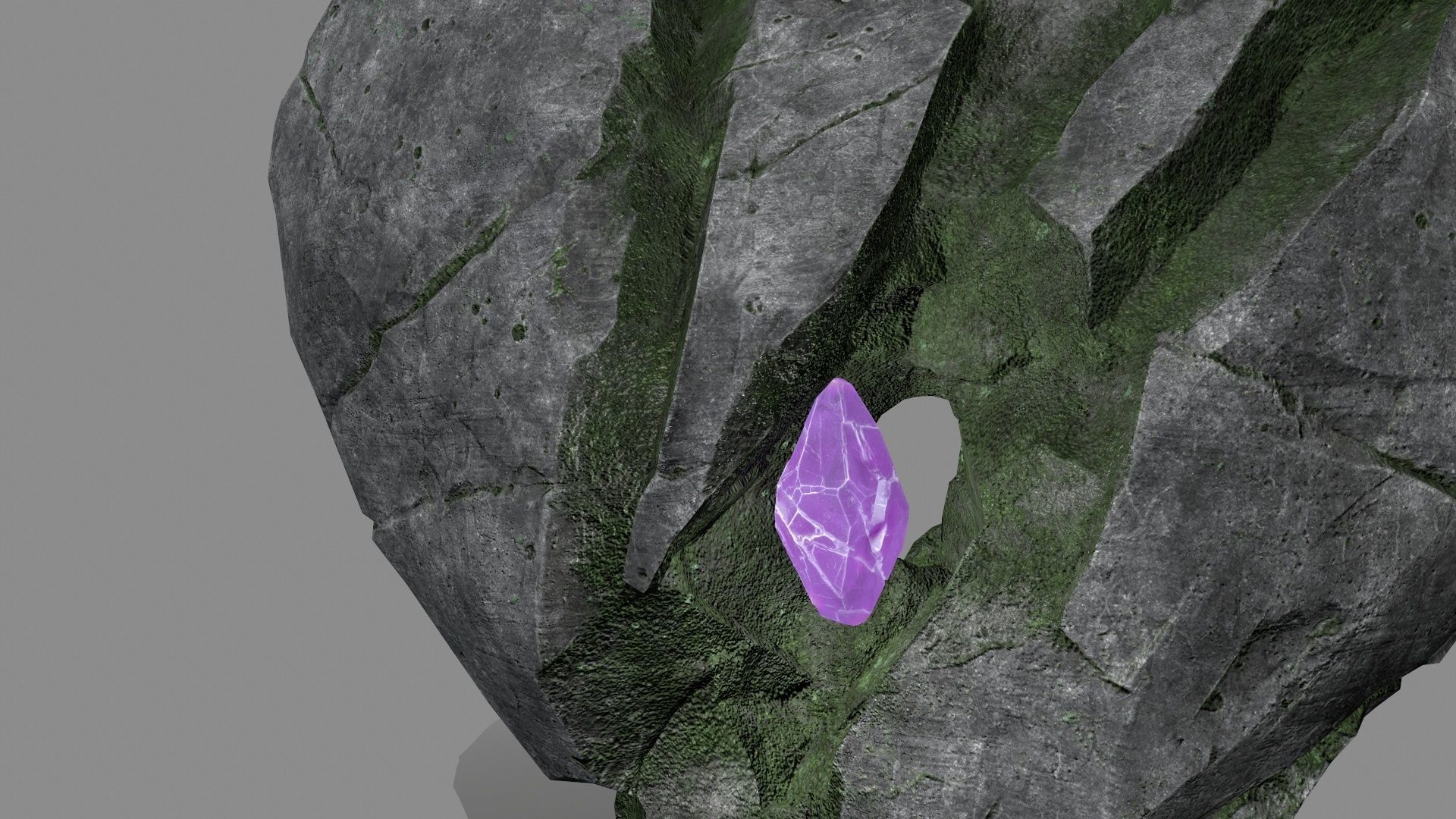 Broken Heart Low-poly 3D model_13