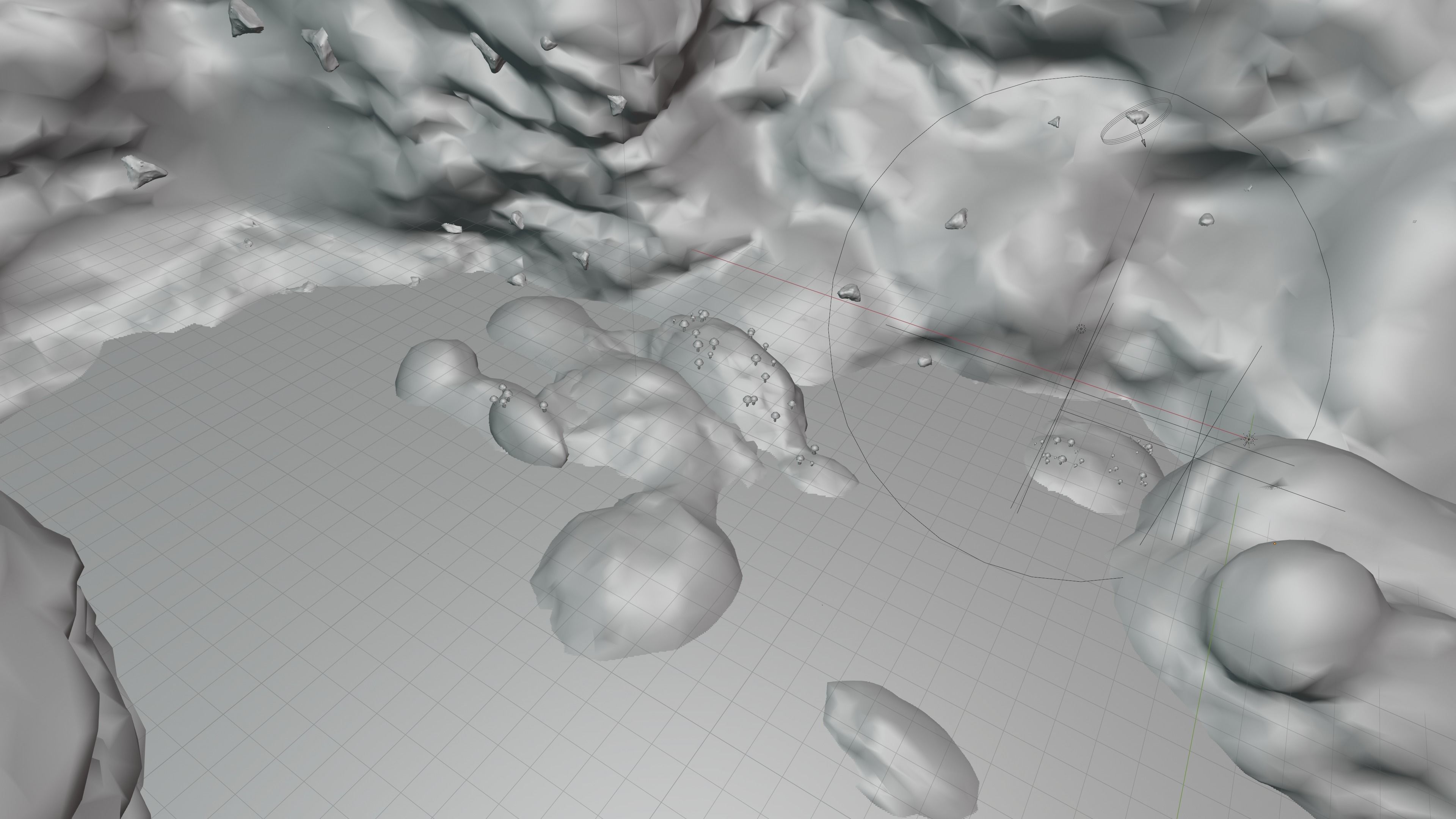 Crystalized Cave with Glowing Mushrooms 3D model_6