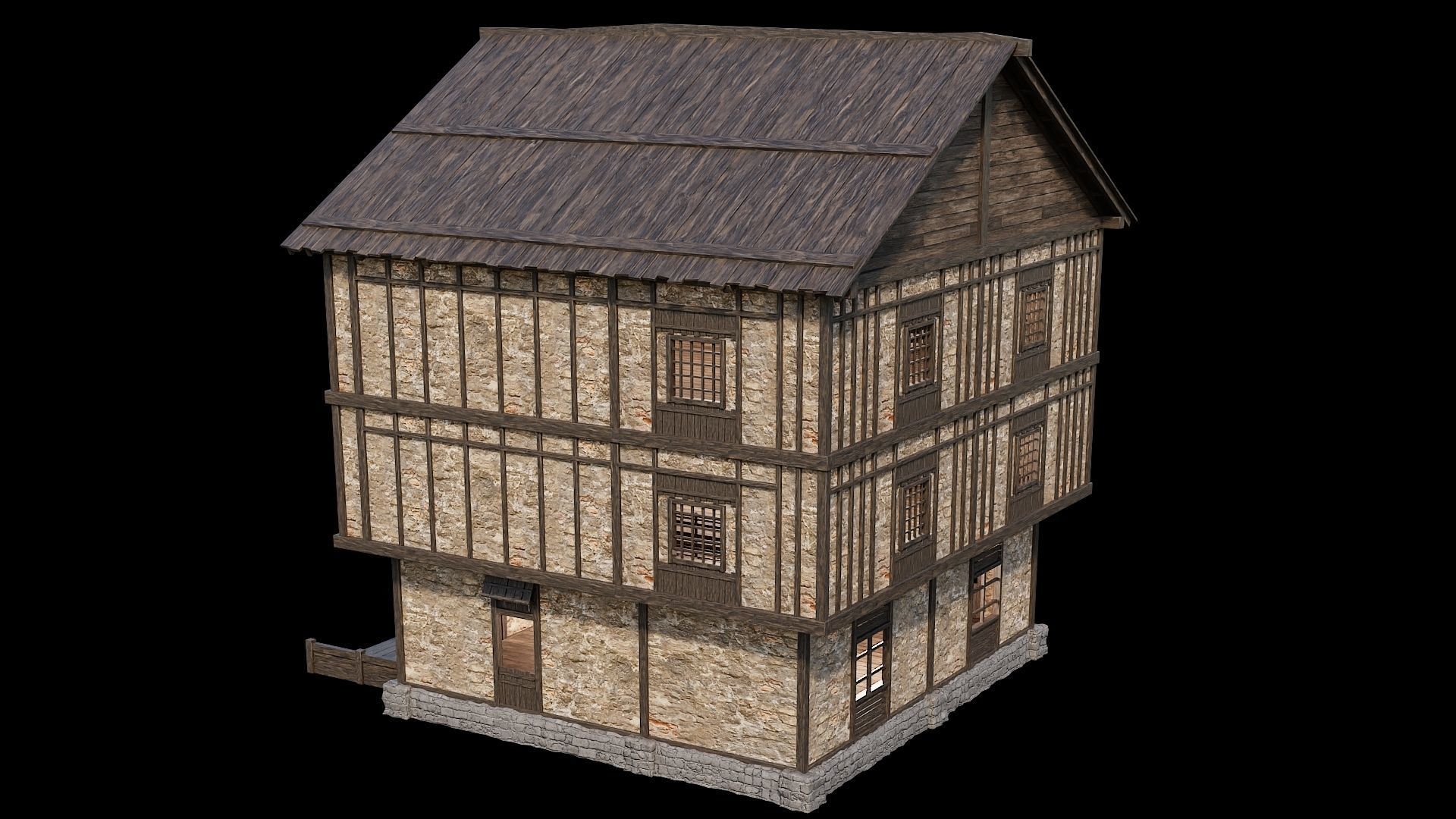 Medieval Village Collection 02 - 4K Textures Game Ready Low-poly 3D model_111