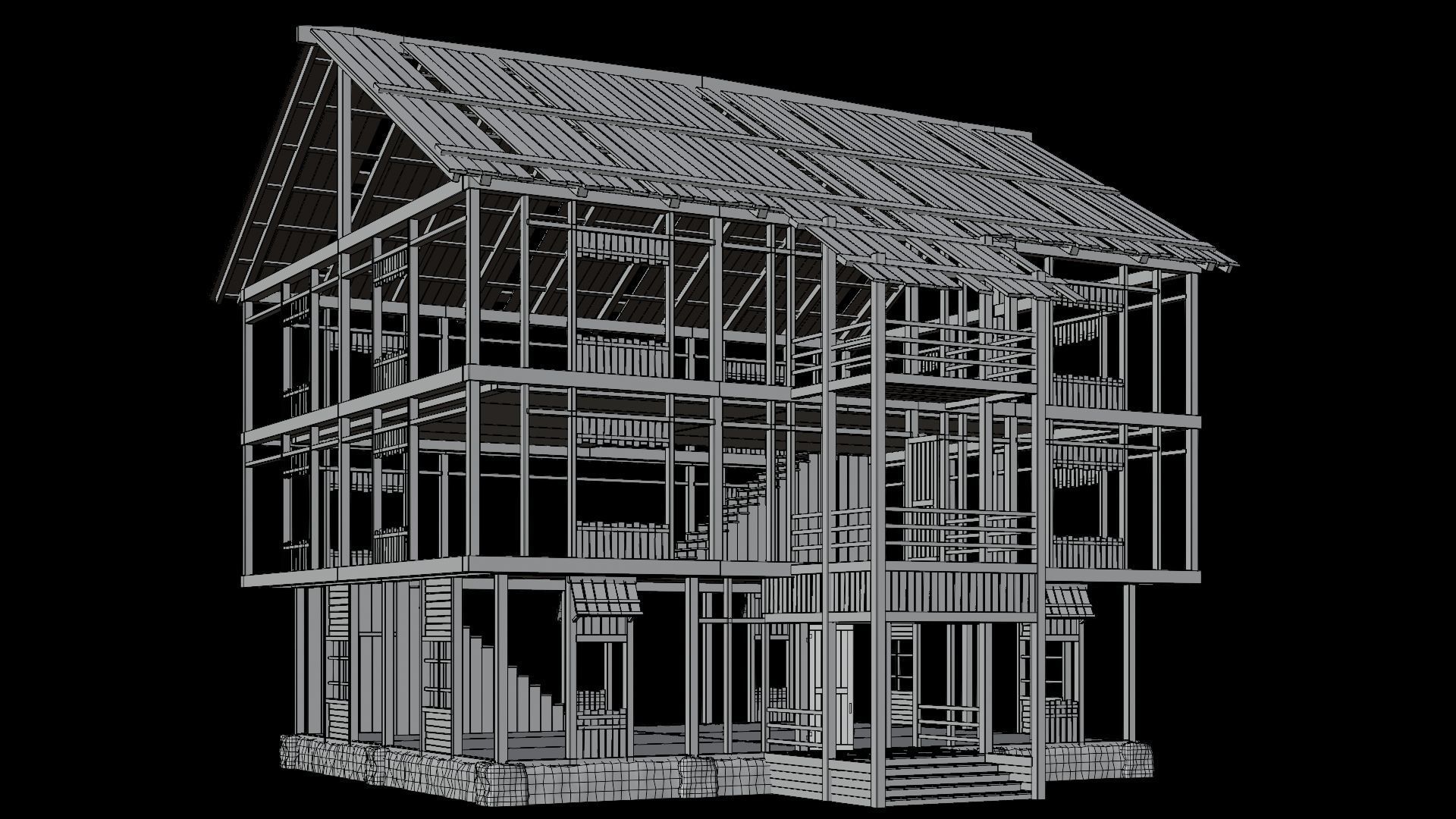 Medieval Village Collection 02 - 4K Textures Game Ready Low-poly 3D model_65