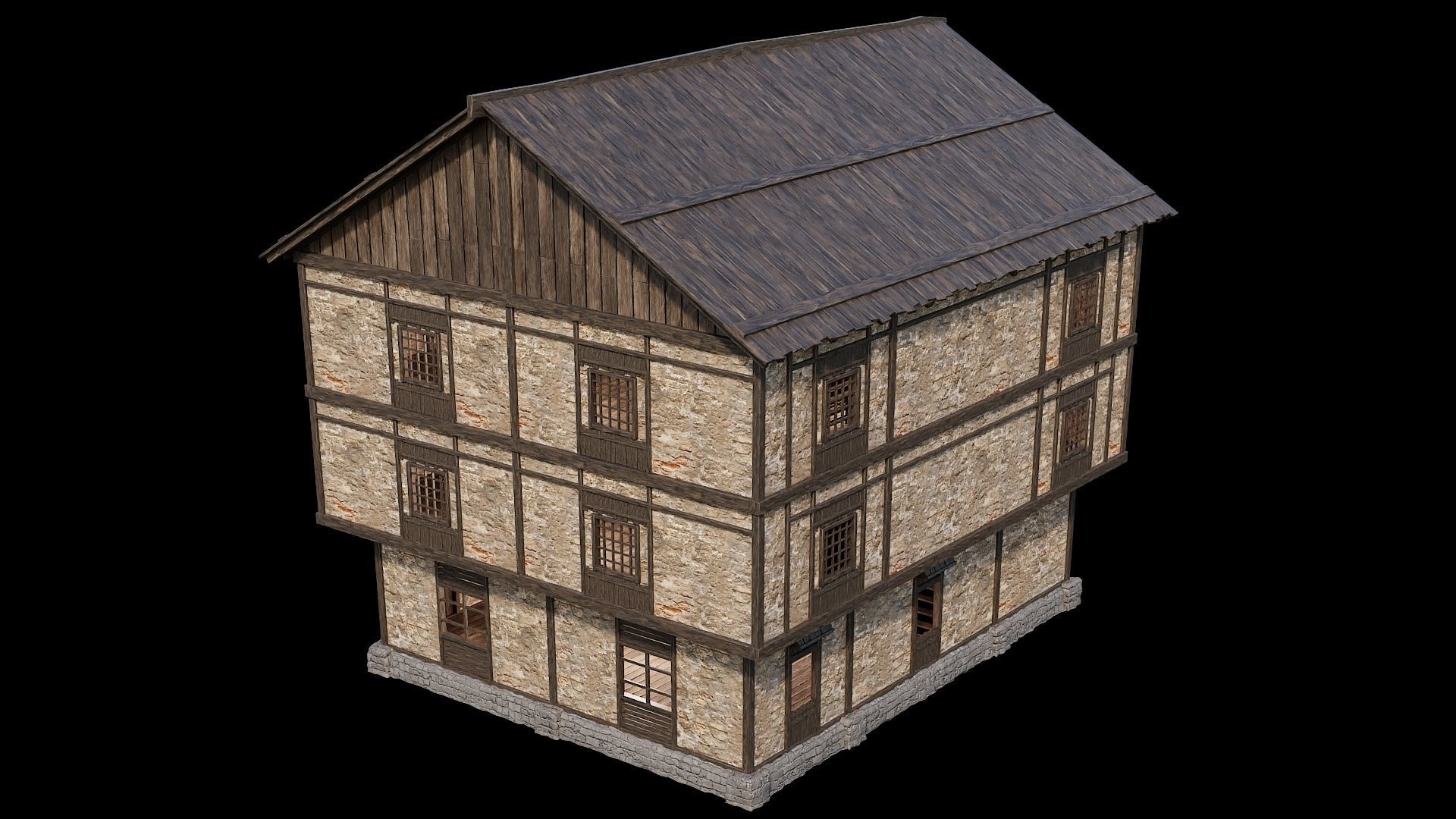 Medieval Village Collection 02 - 4K Textures Game Ready Low-poly 3D model_52