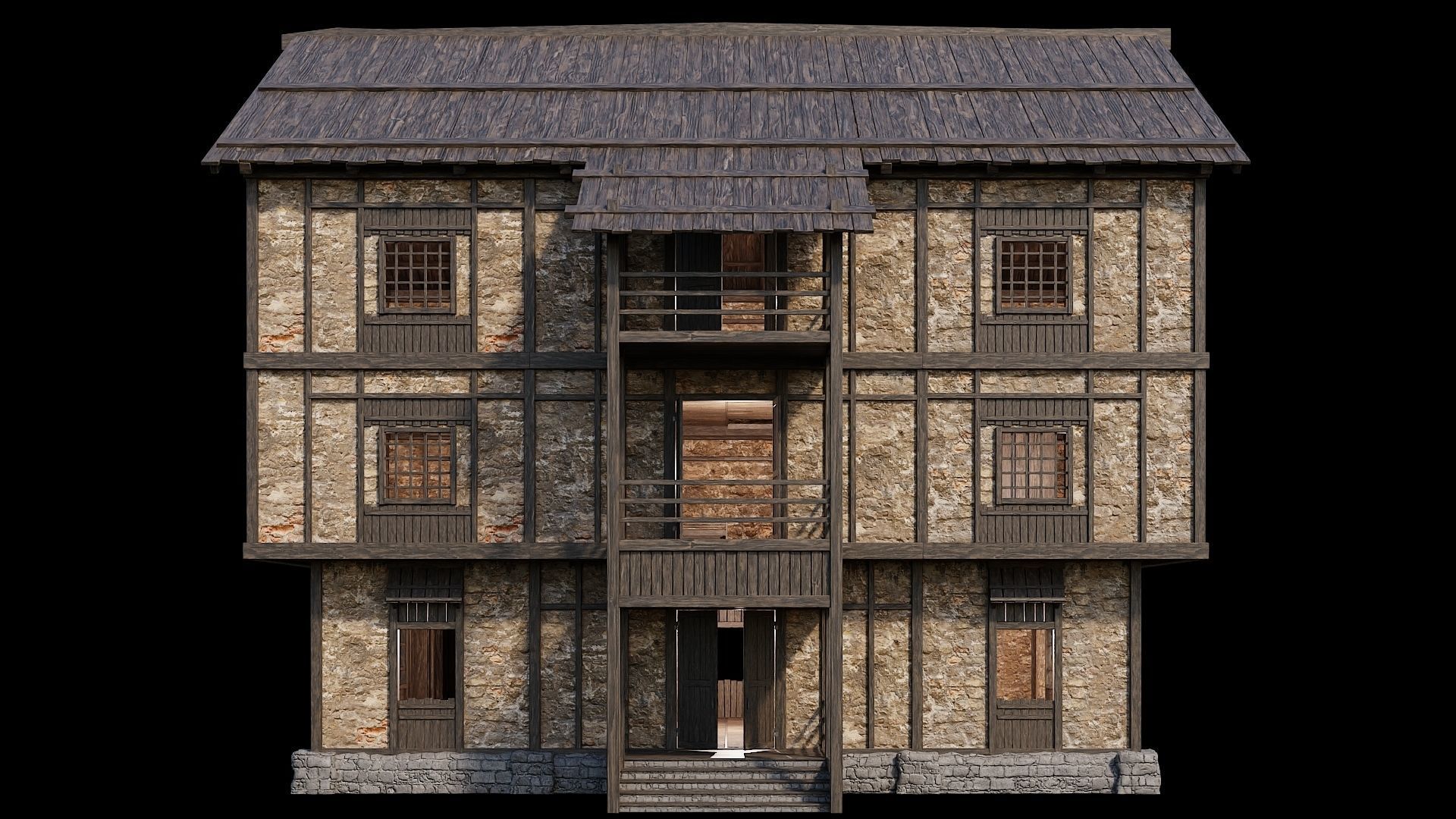 Medieval Village Collection 02 - 4K Textures Game Ready Low-poly 3D model_50