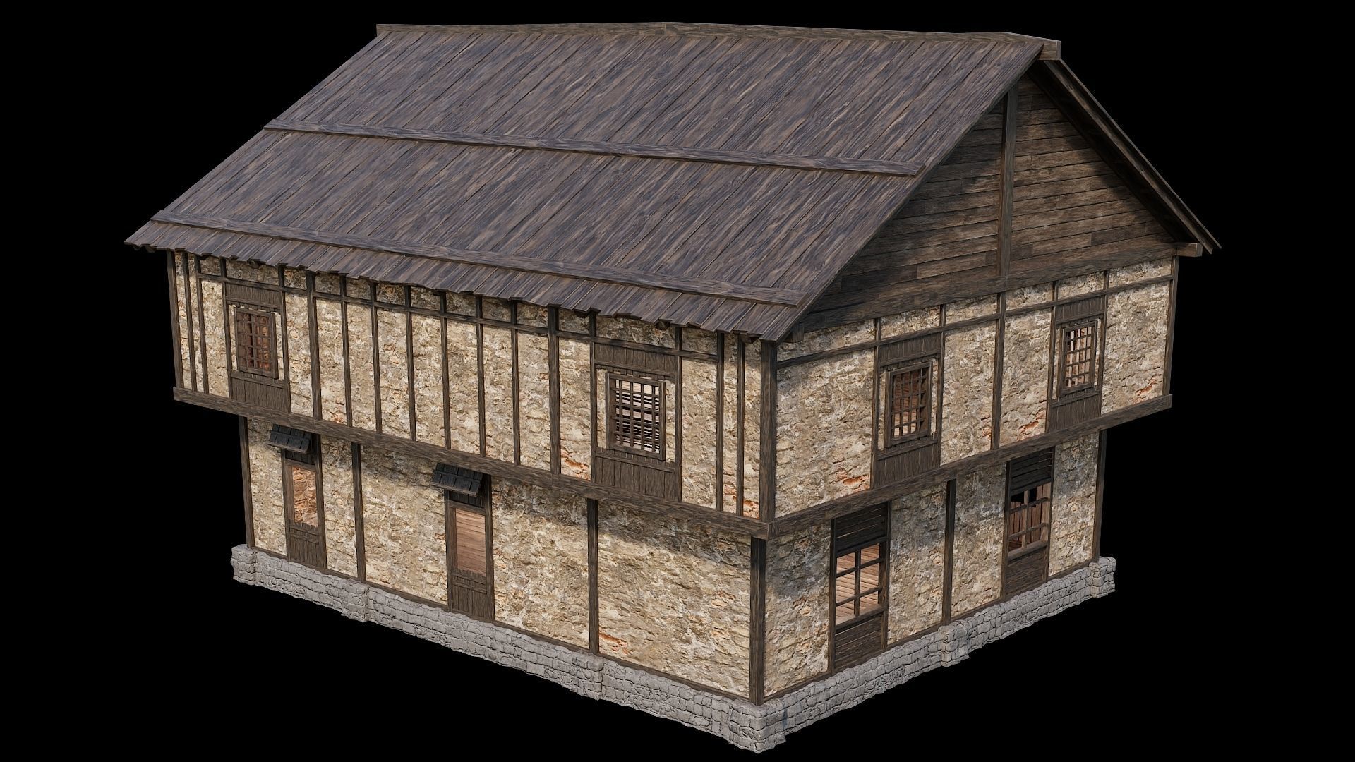 Medieval Village Collection 02 - 4K Textures Game Ready Low-poly 3D model_28