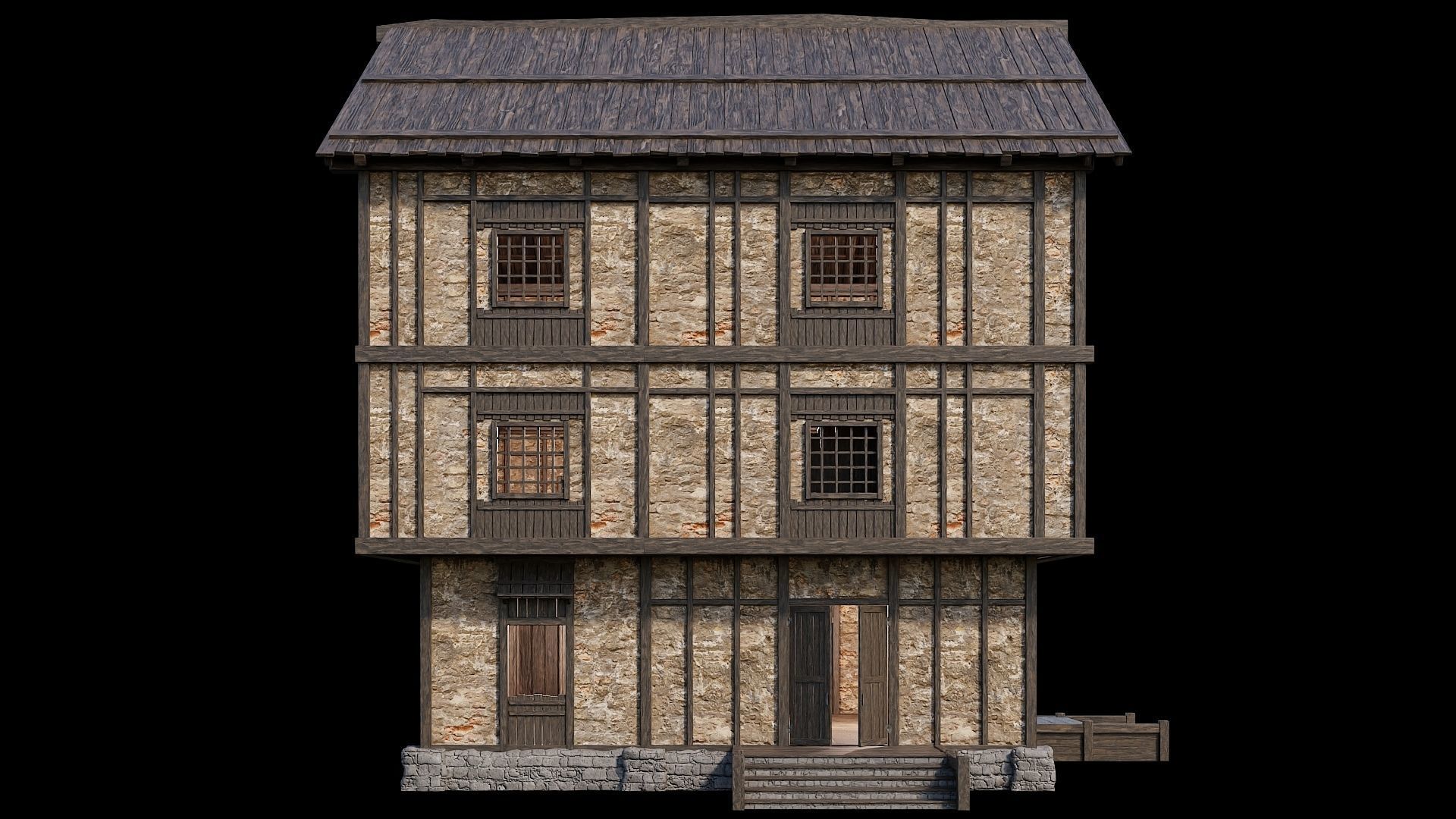 Medieval Village Collection 02 - 4K Textures Game Ready Low-poly 3D model_118