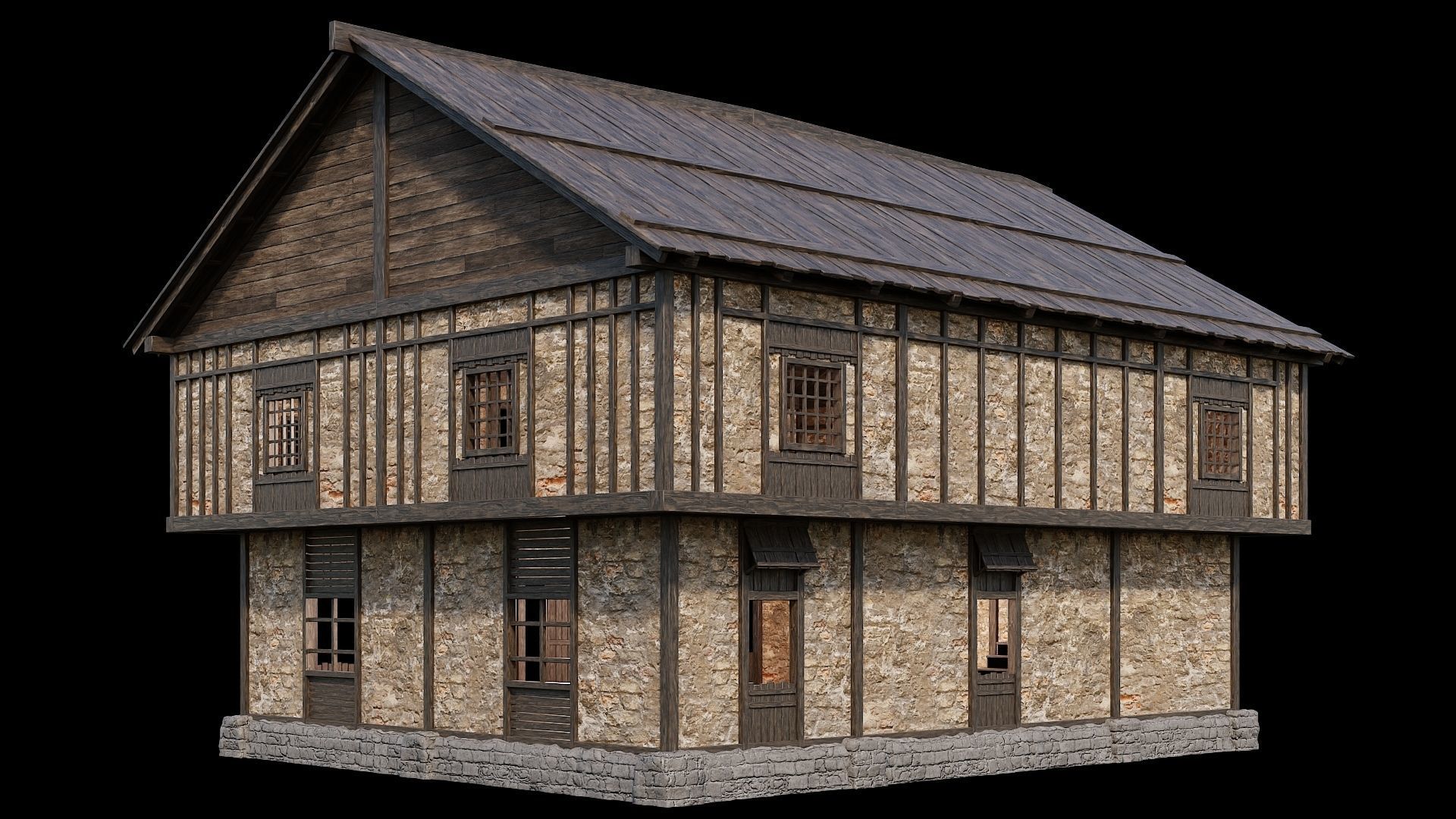 Medieval Village Collection 02 - 4K Textures Game Ready Low-poly 3D model_25