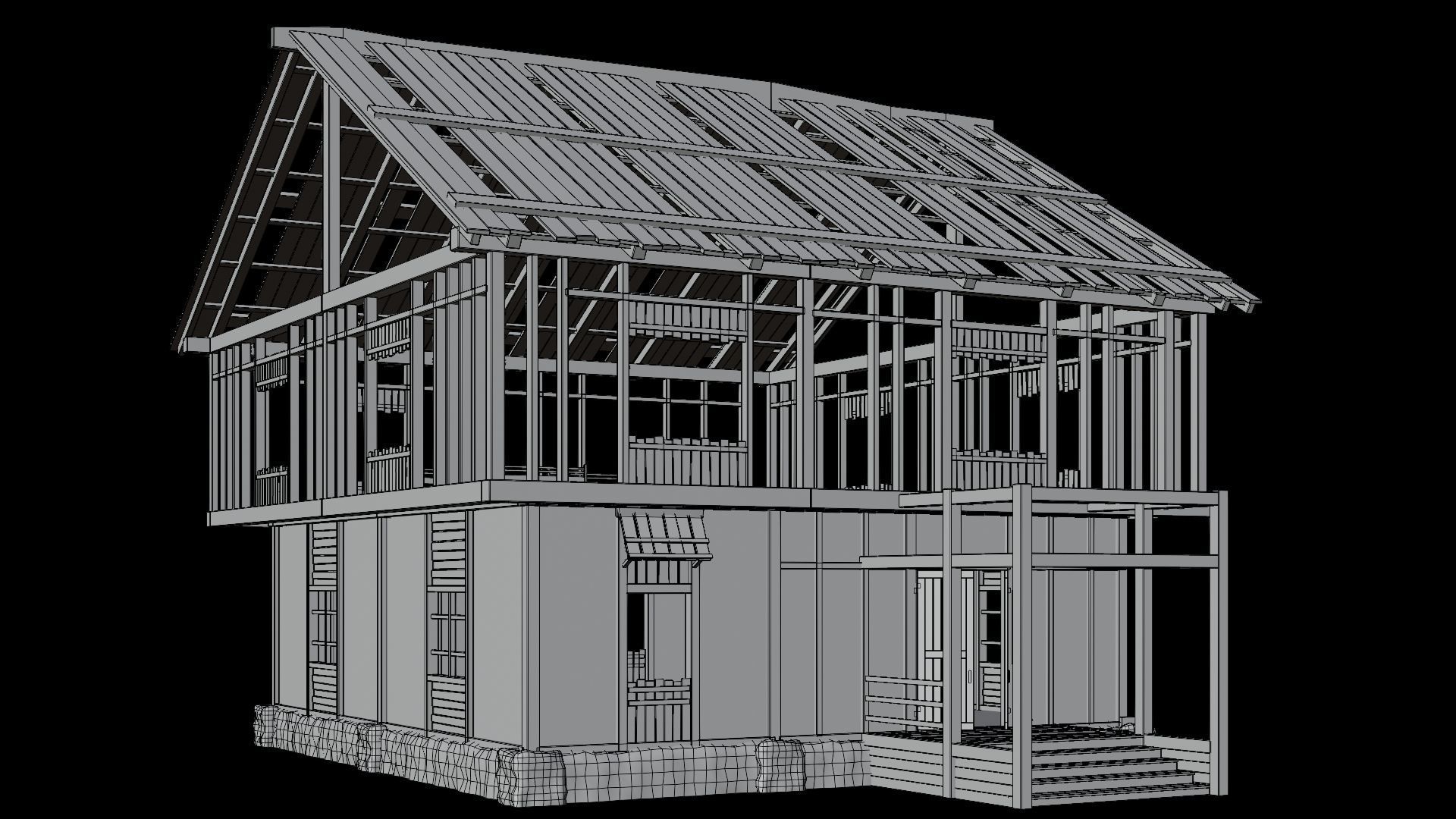 Medieval Village Collection 02 - 4K Textures Game Ready Low-poly 3D model_105