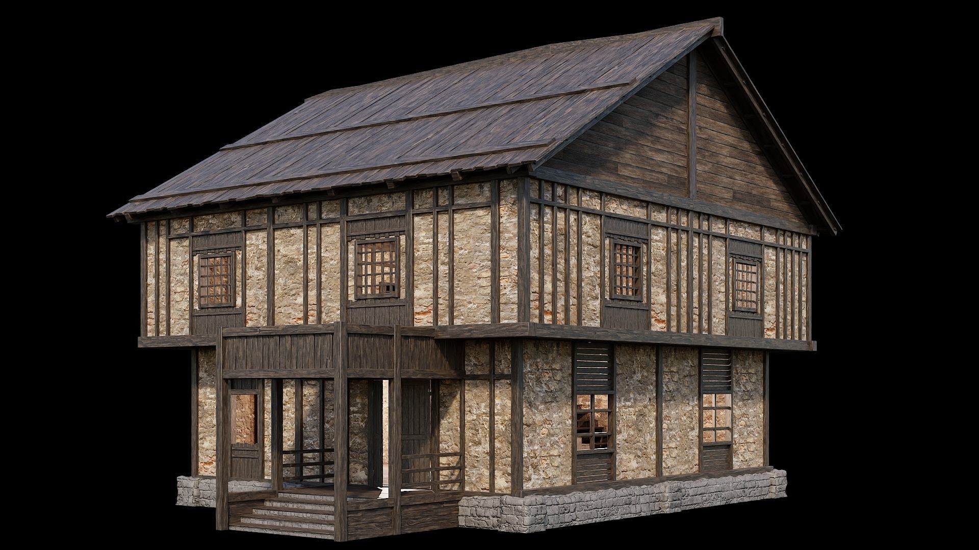 Medieval Village Collection 02 - 4K Textures Game Ready Low-poly 3D model_74