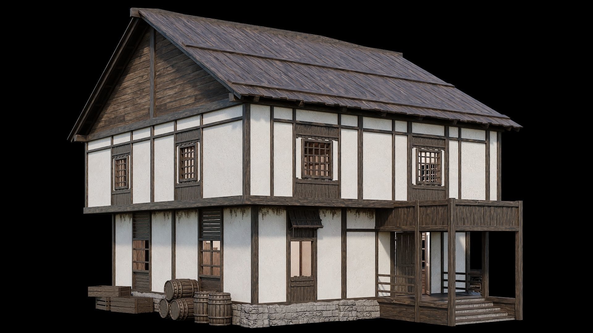 Medieval Village Collection 02 - 4K Textures Game Ready Low-poly 3D model_106