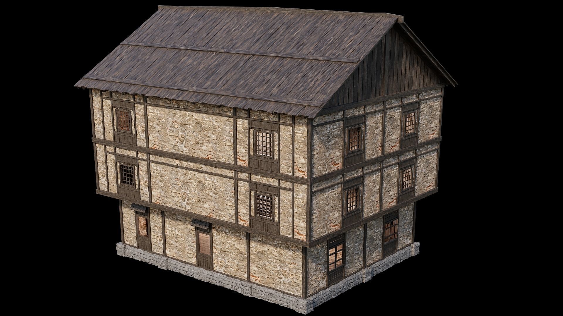 Medieval Village Collection 02 - 4K Textures Game Ready Low-poly 3D model_51