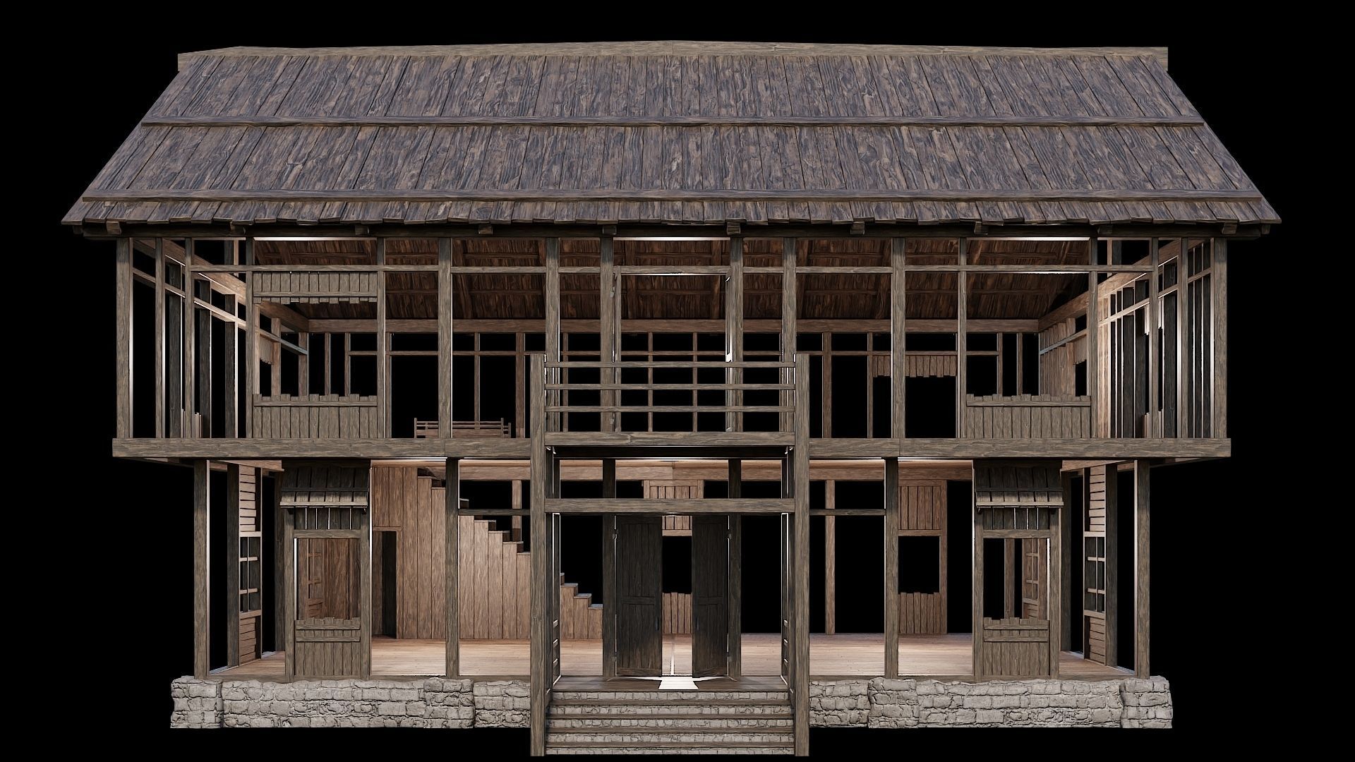 Medieval Village Collection 02 - 4K Textures Game Ready Low-poly 3D model_35