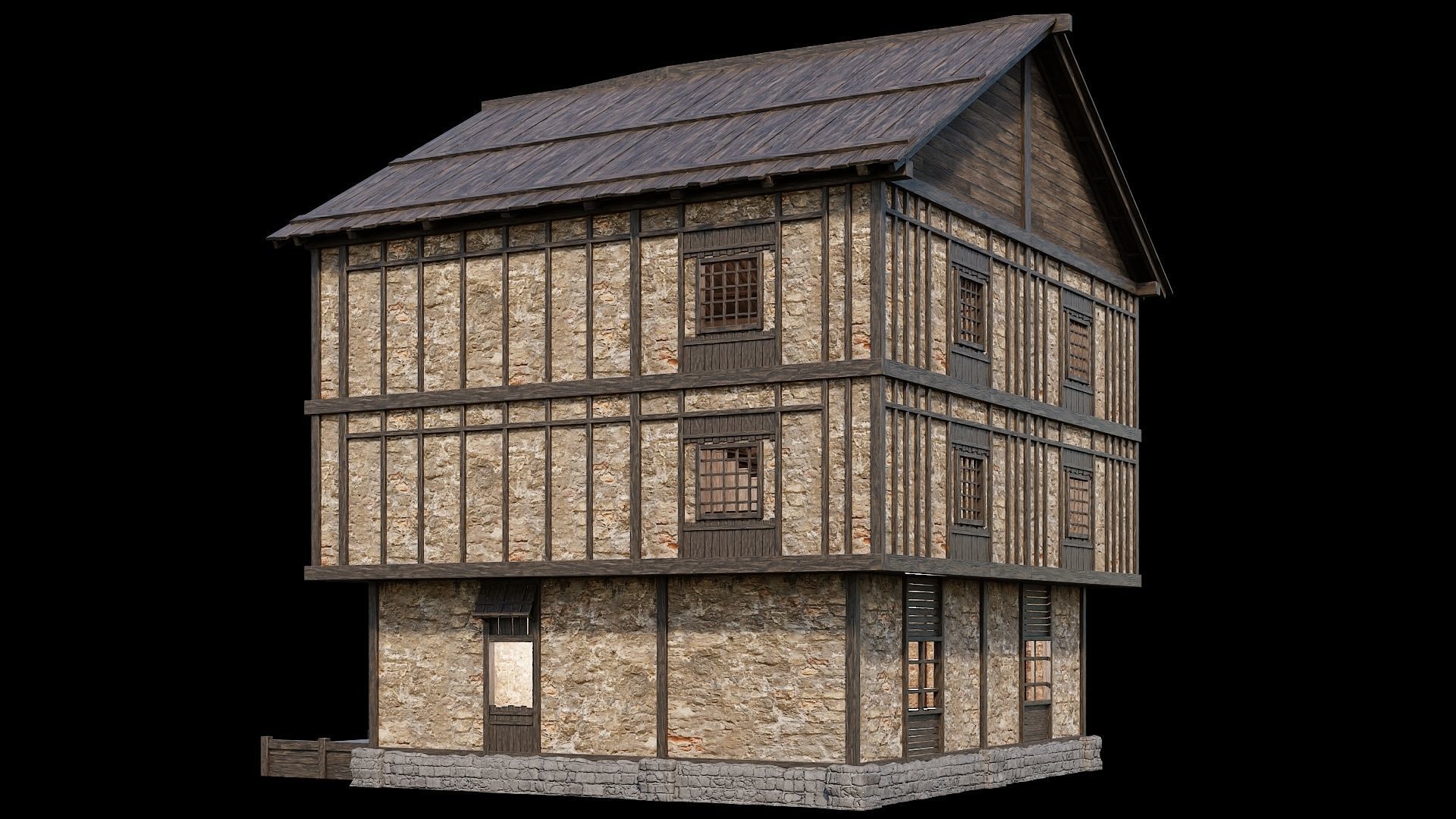 Medieval Village Collection 02 - 4K Textures Game Ready Low-poly 3D model_120