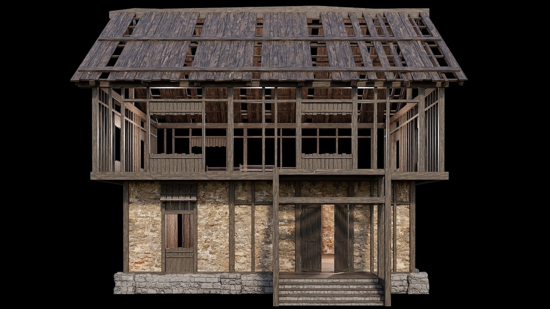 Medieval Village Collection 02 - 4K Textures Game Ready Low-poly 3D model_100