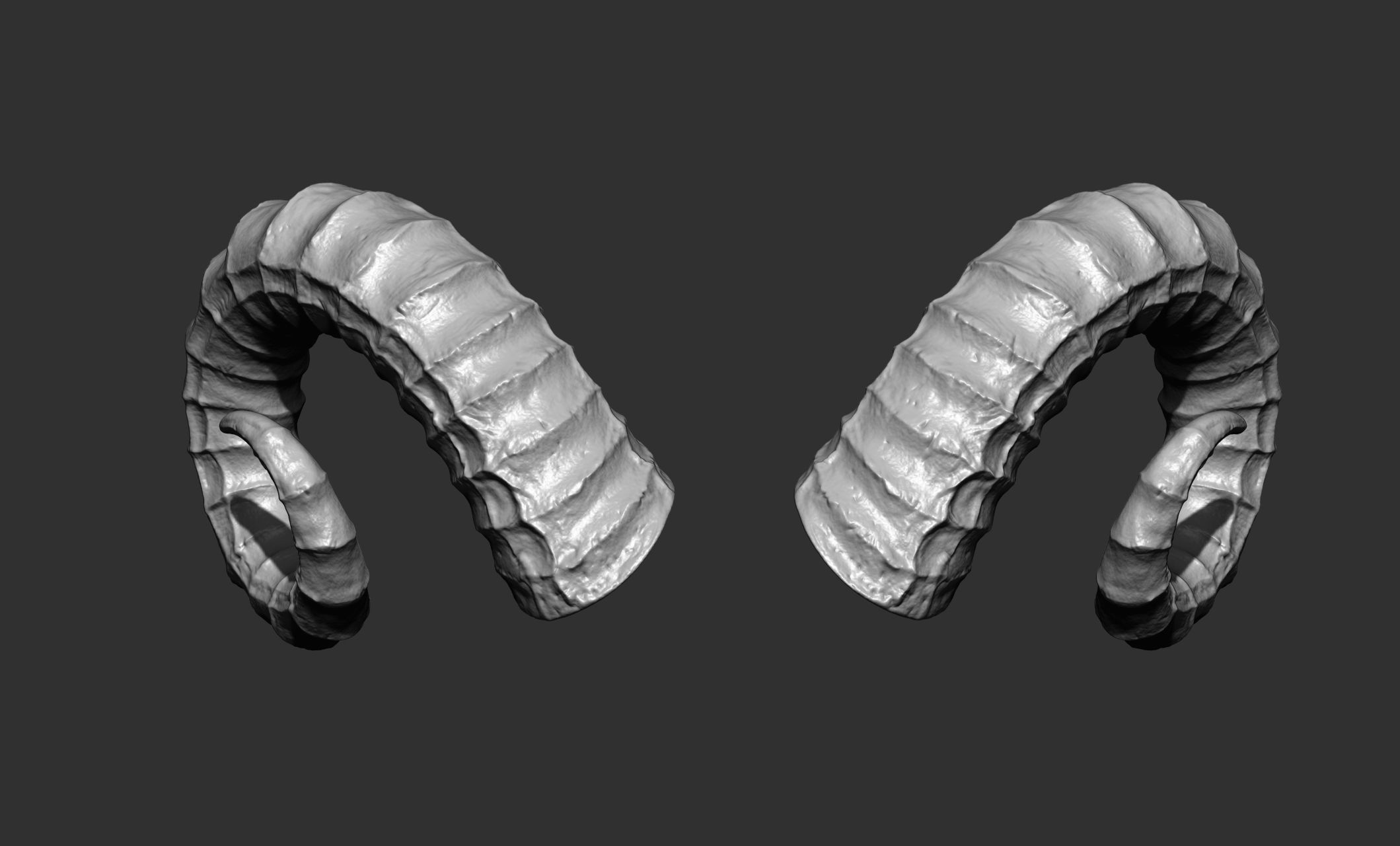 24  Creature Monster Demon Horns 3D model_33