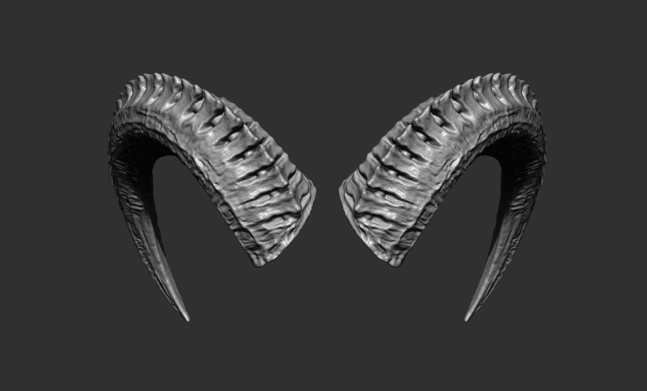 24  Creature Monster Demon Horns 3D model_12