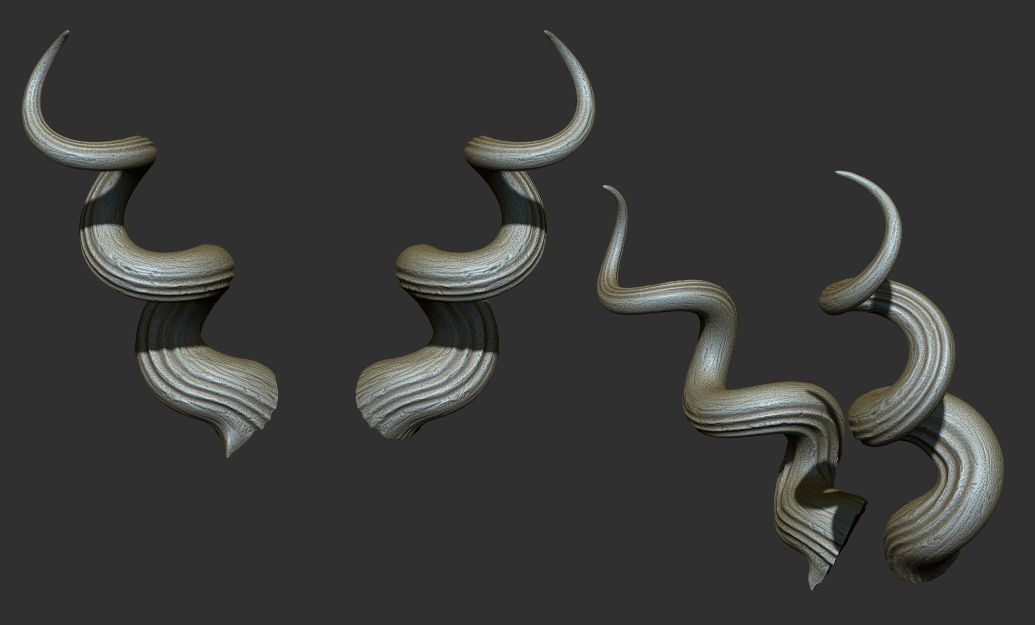 24  Creature Monster Demon Horns 3D model_26