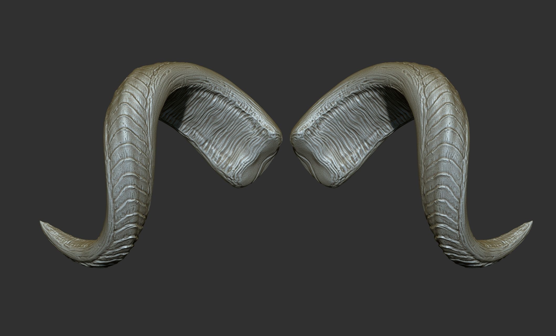 24  Creature Monster Demon Horns 3D model_36