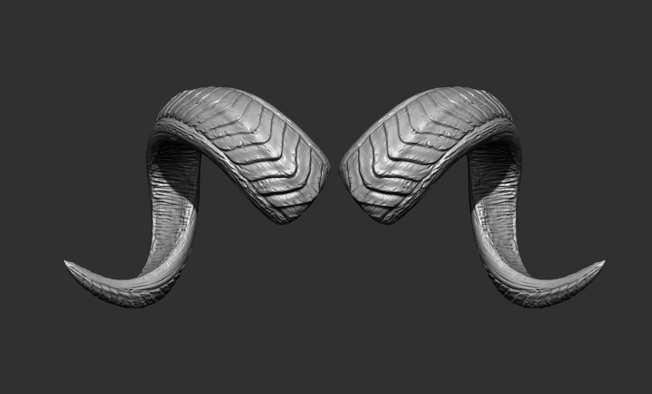 24  Creature Monster Demon Horns 3D model_37