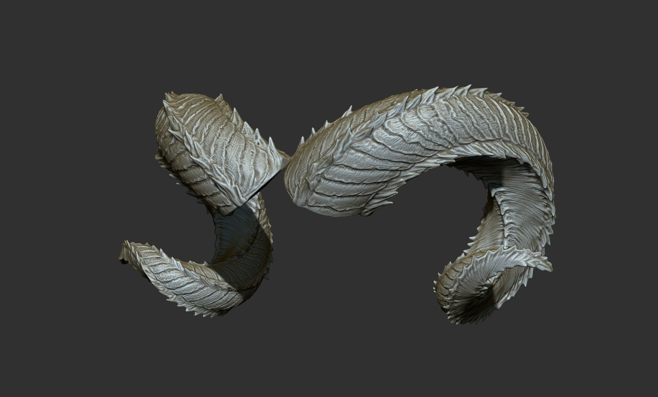 24  Creature Monster Demon Horns 3D model_2