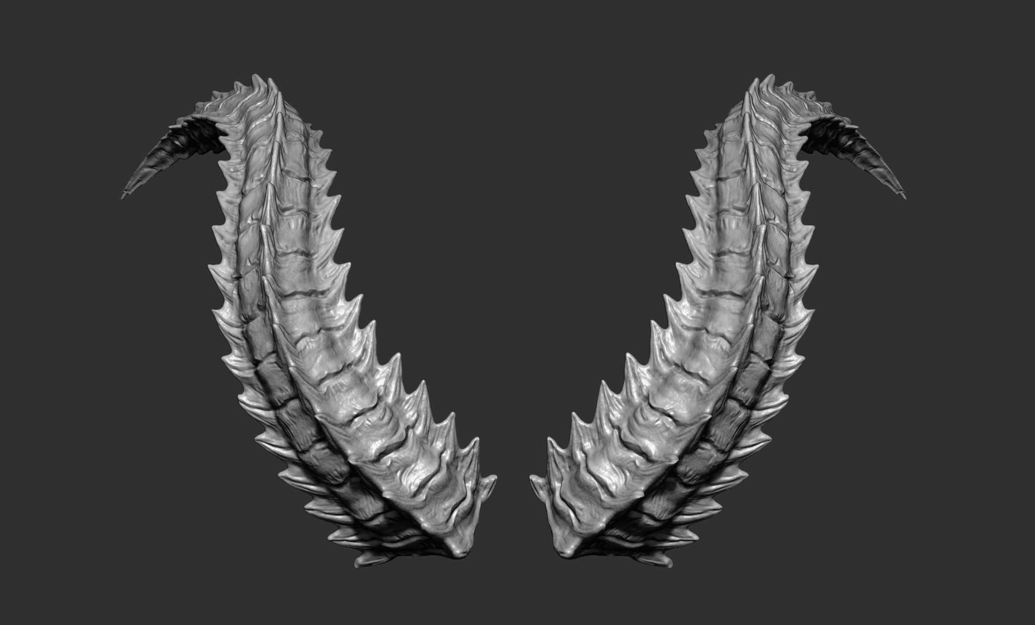 24  Creature Monster Demon Horns 3D model_48