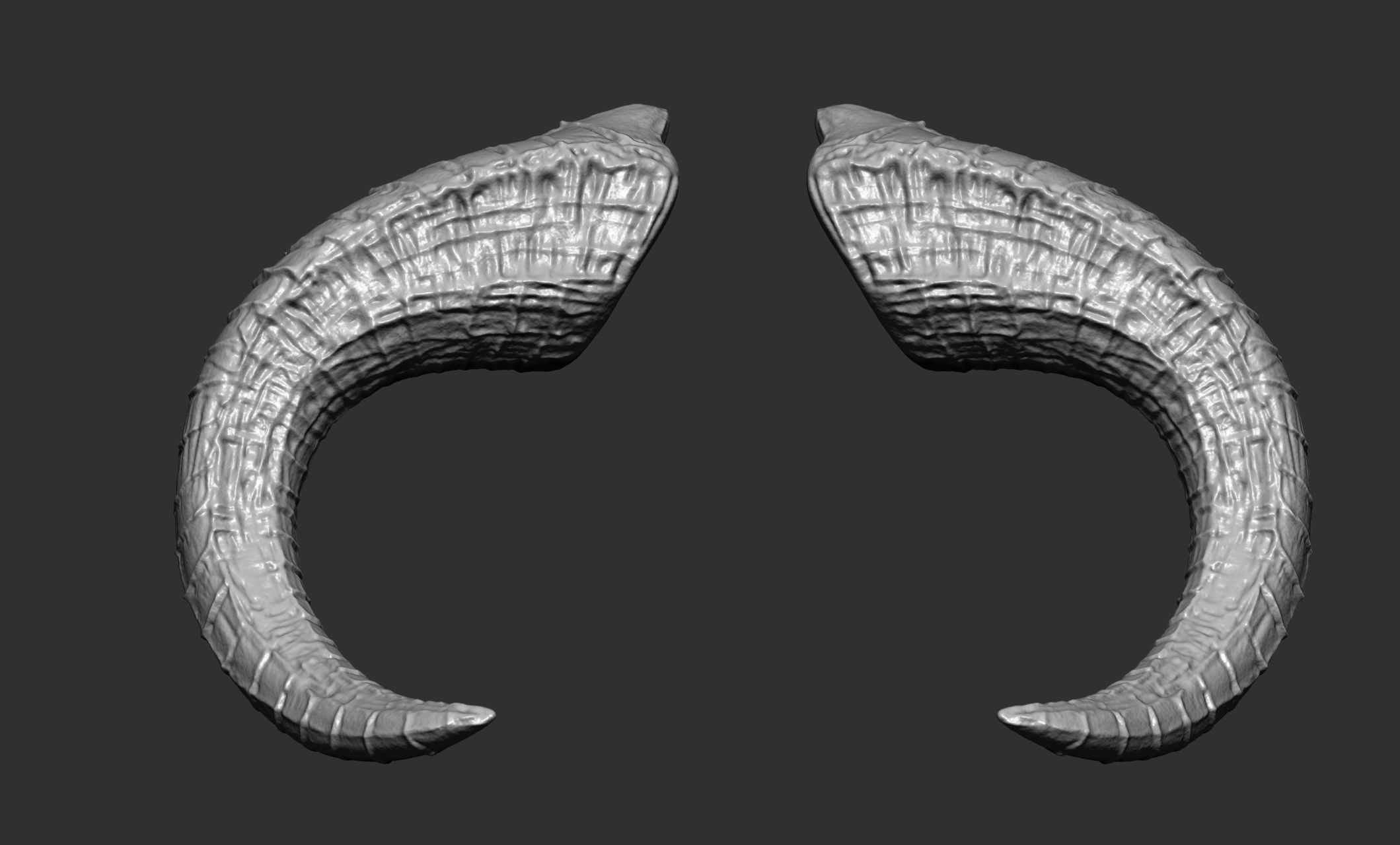 24  Creature Monster Demon Horns 3D model_16