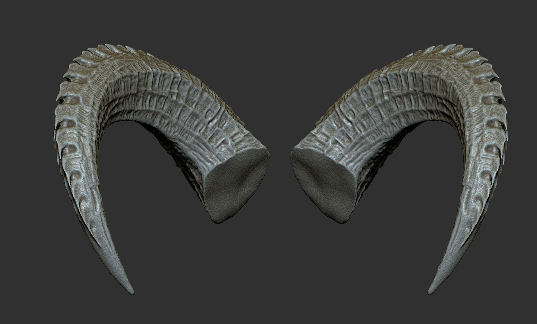 24  Creature Monster Demon Horns 3D model_11