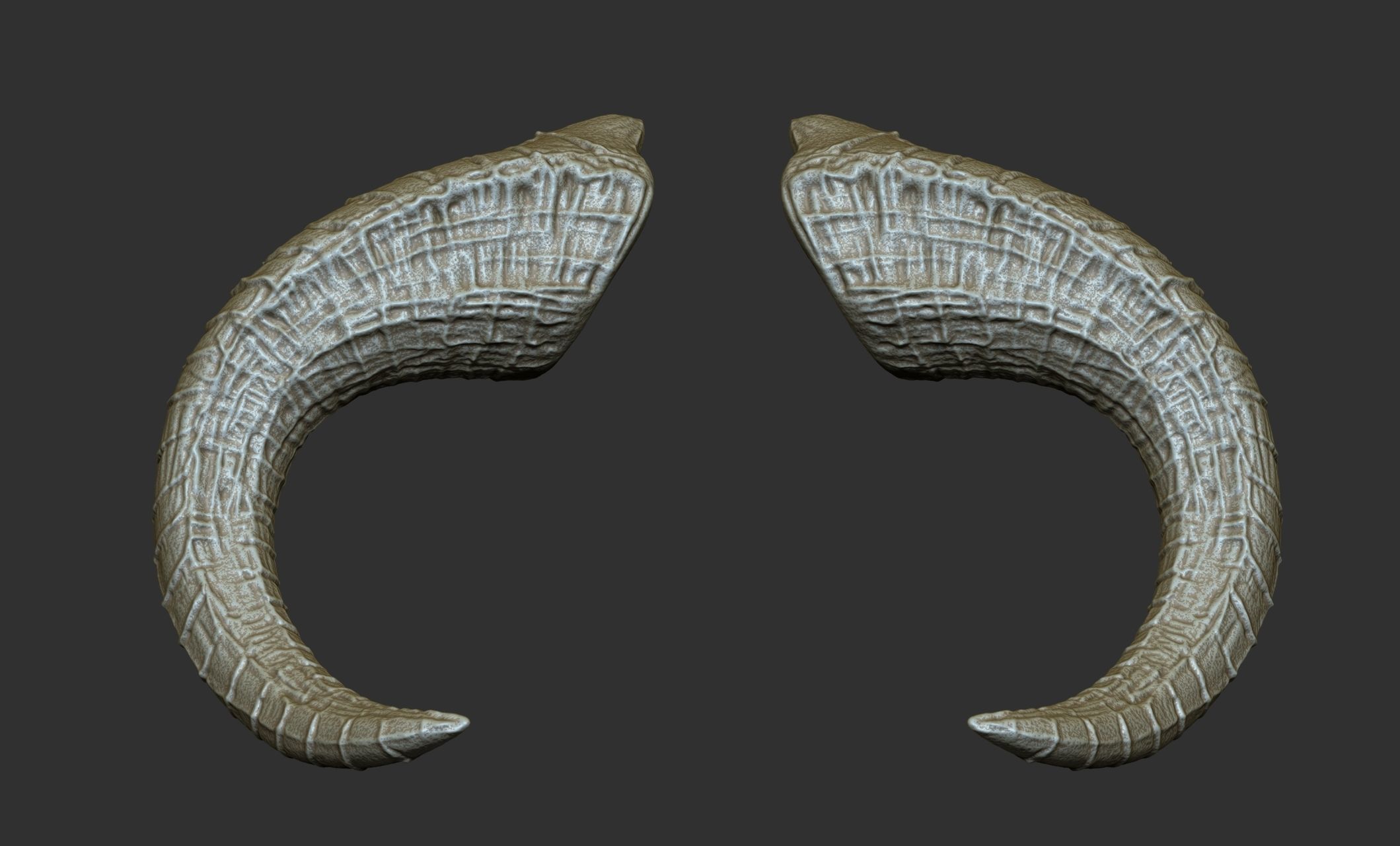 24  Creature Monster Demon Horns 3D model_13