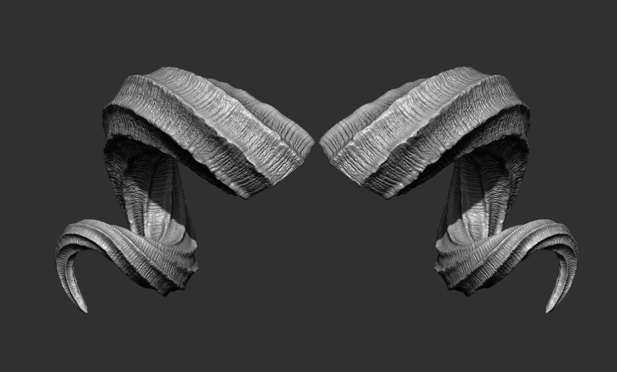 24  Creature Monster Demon Horns 3D model_8