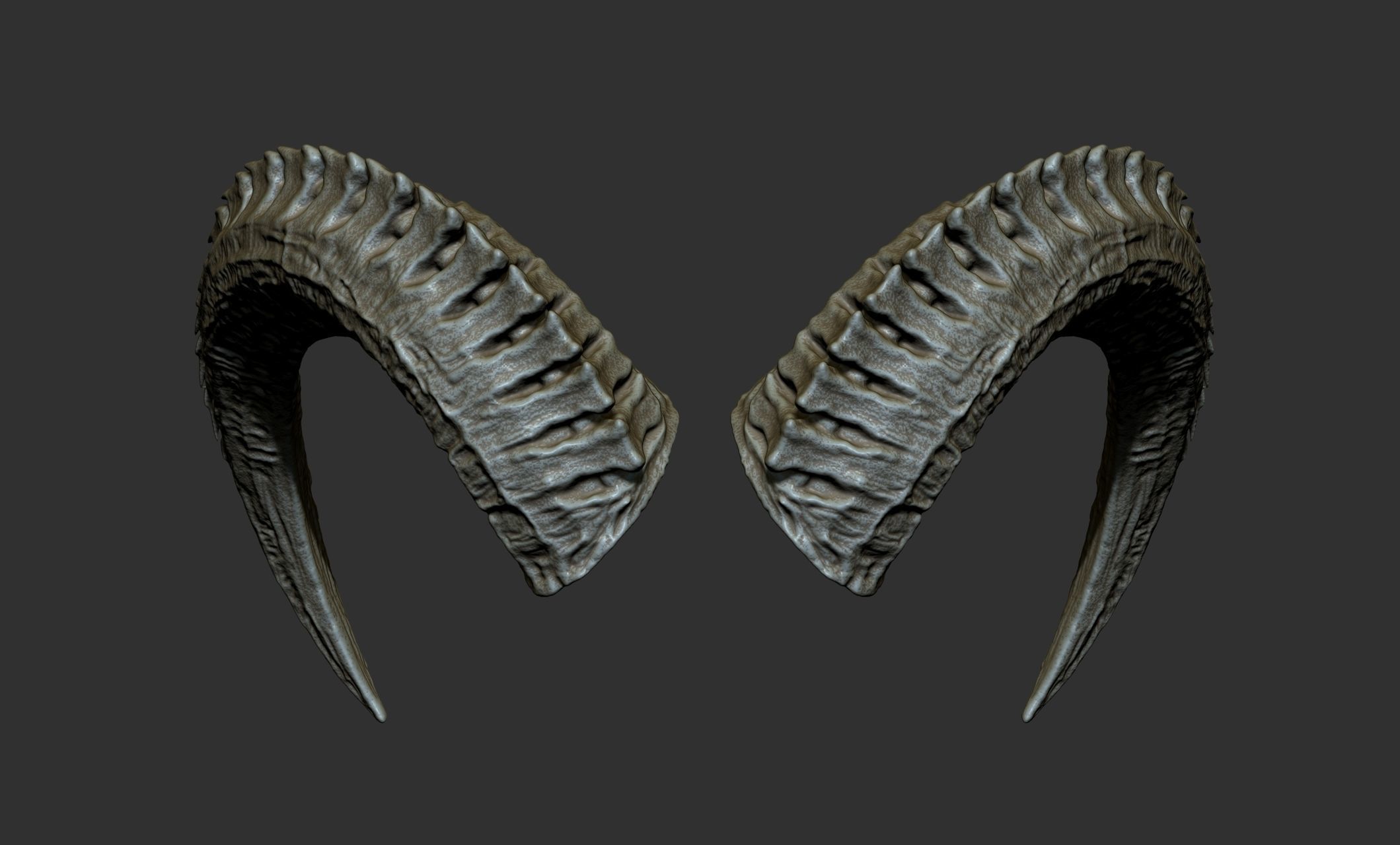 24  Creature Monster Demon Horns 3D model_9
