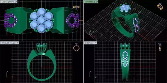 fashion solitaire ring engagement ring silver gold