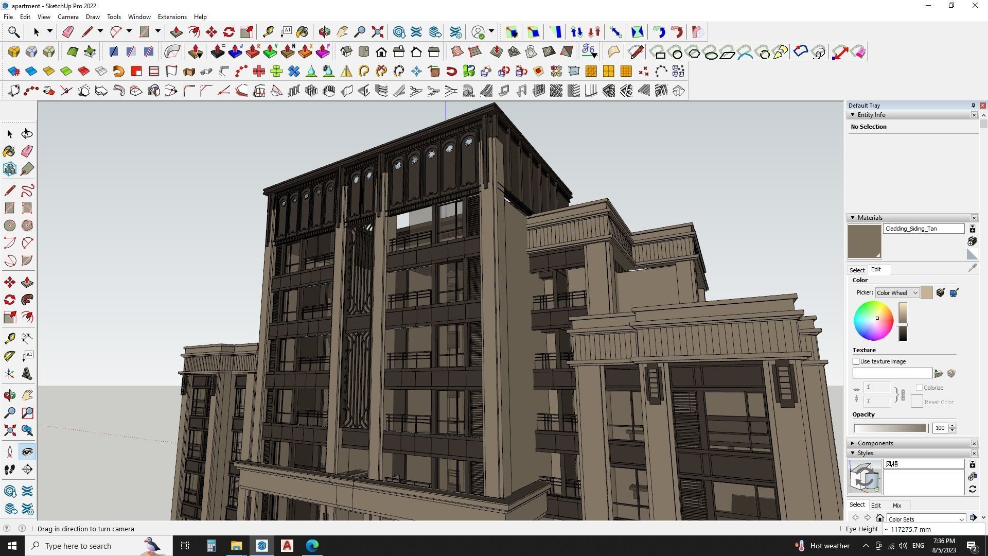 Modern Urban Apartments sketchup model Free 3D model_9