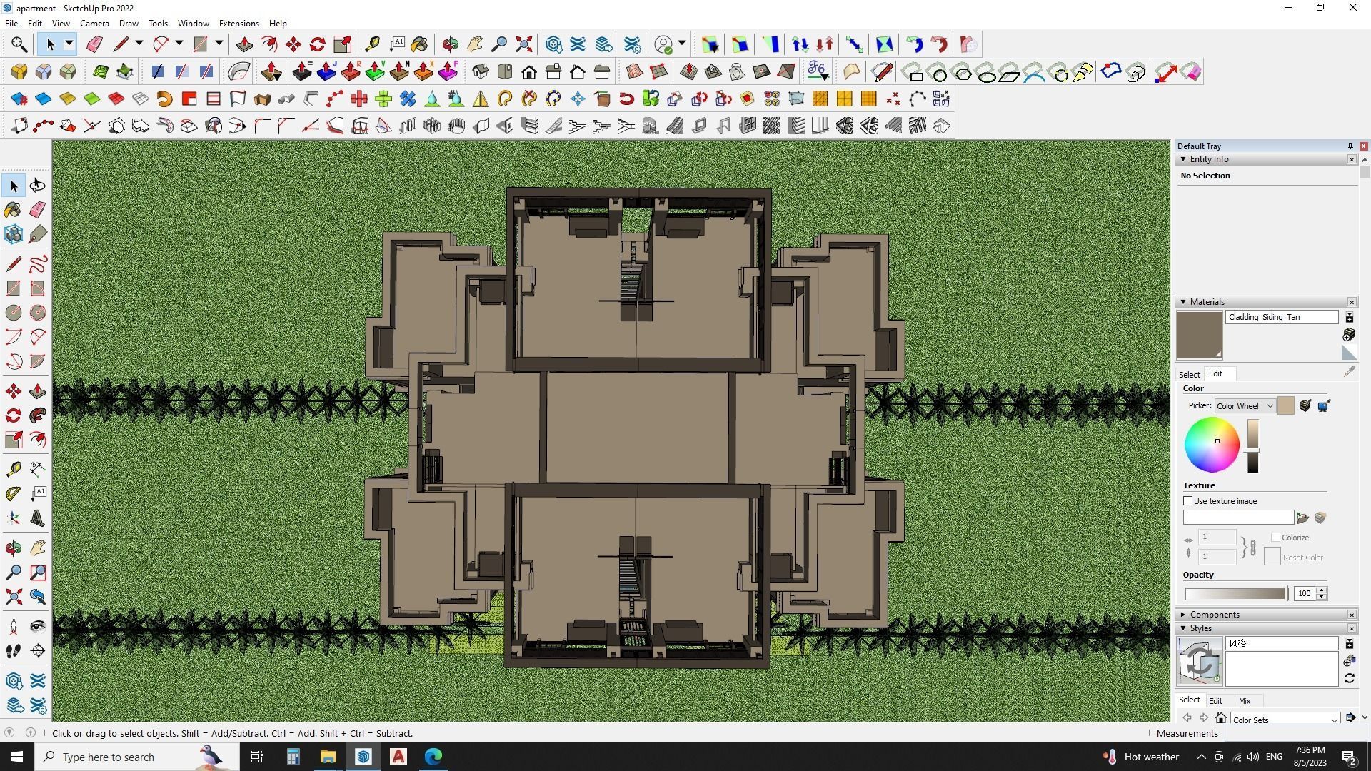 Modern Urban Apartments sketchup model Free 3D model_11