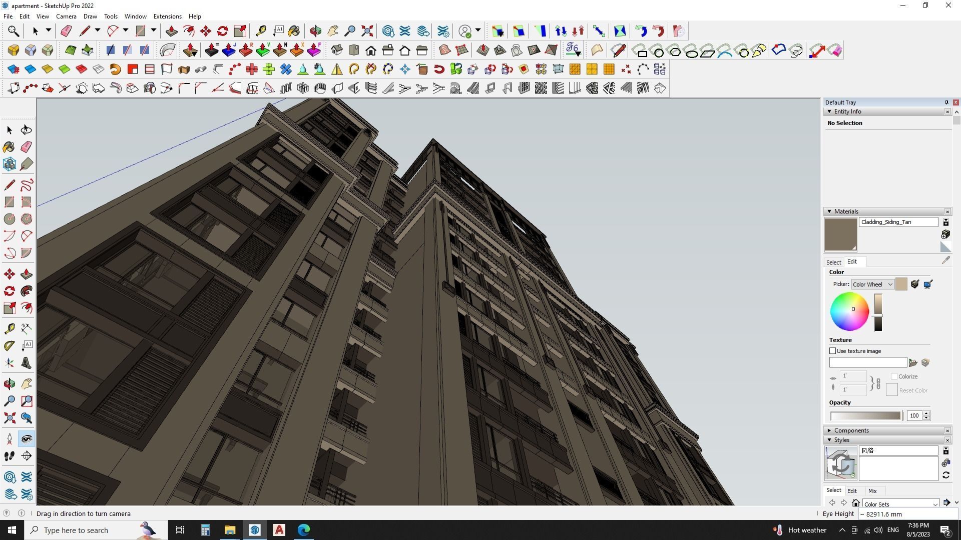 Modern Urban Apartments sketchup model Free 3D model_7