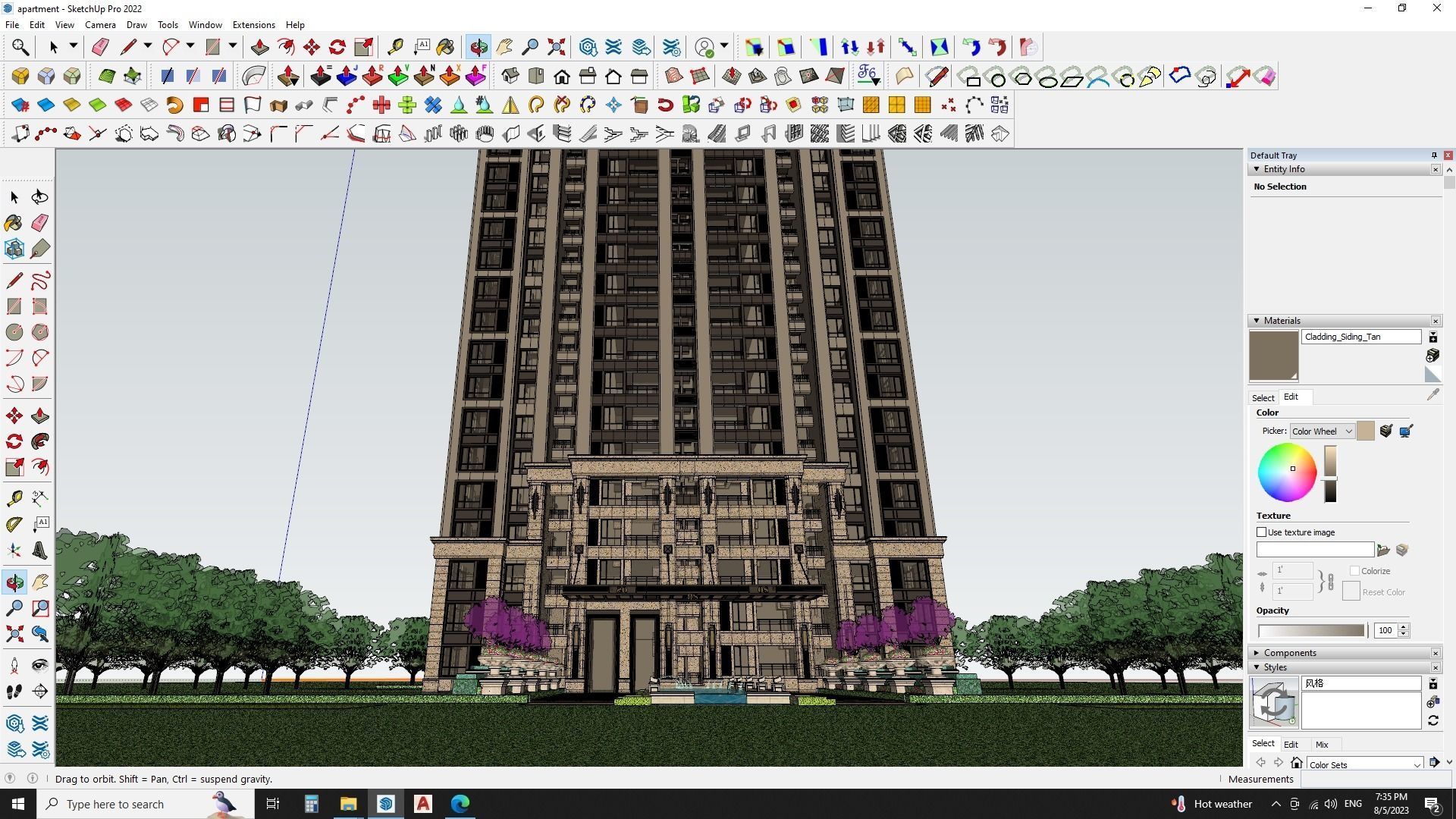 Modern Urban Apartments sketchup model Free 3D model_4