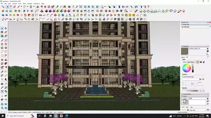 Modern Urban Apartments sketchup model Free 3D model