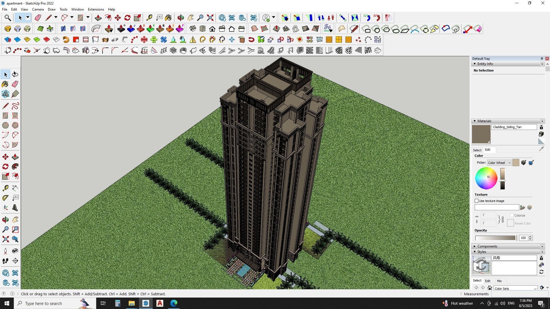Modern Urban Apartments sketchup model Free 3D model_13