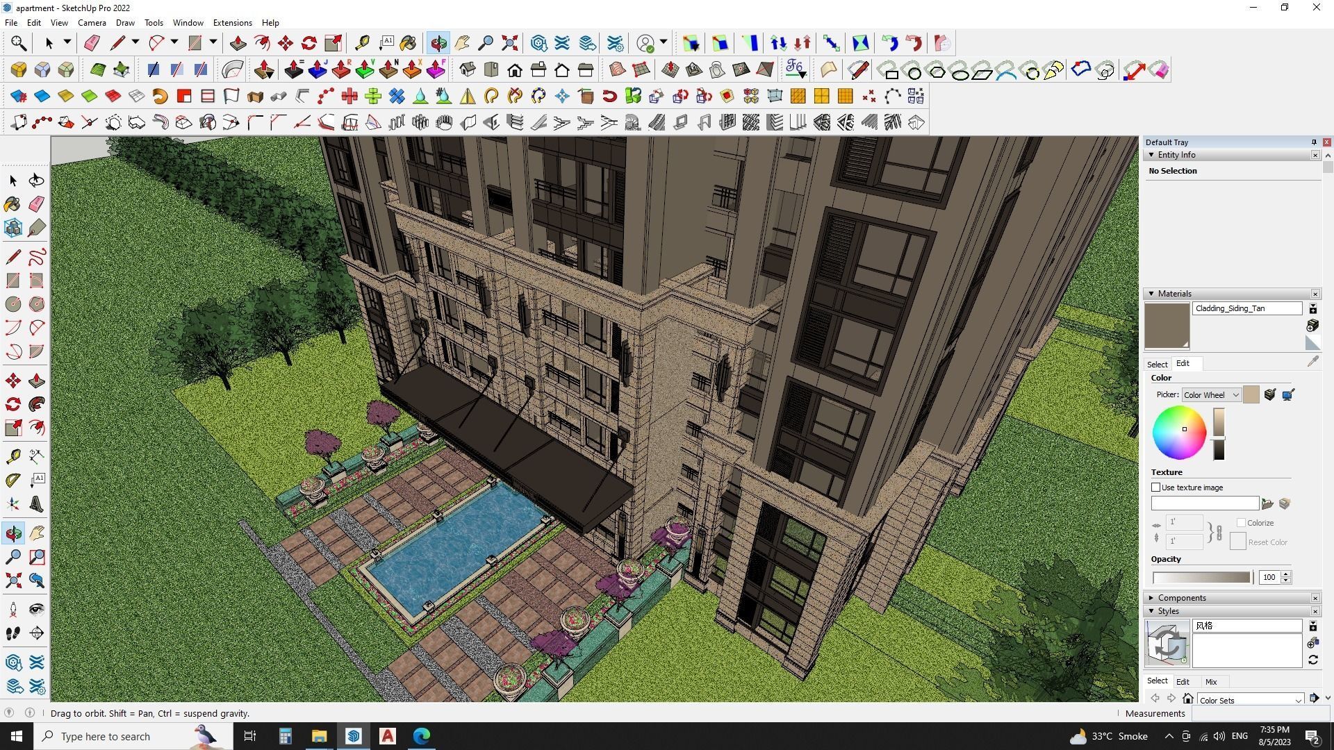 Modern Urban Apartments sketchup model Free 3D model_1